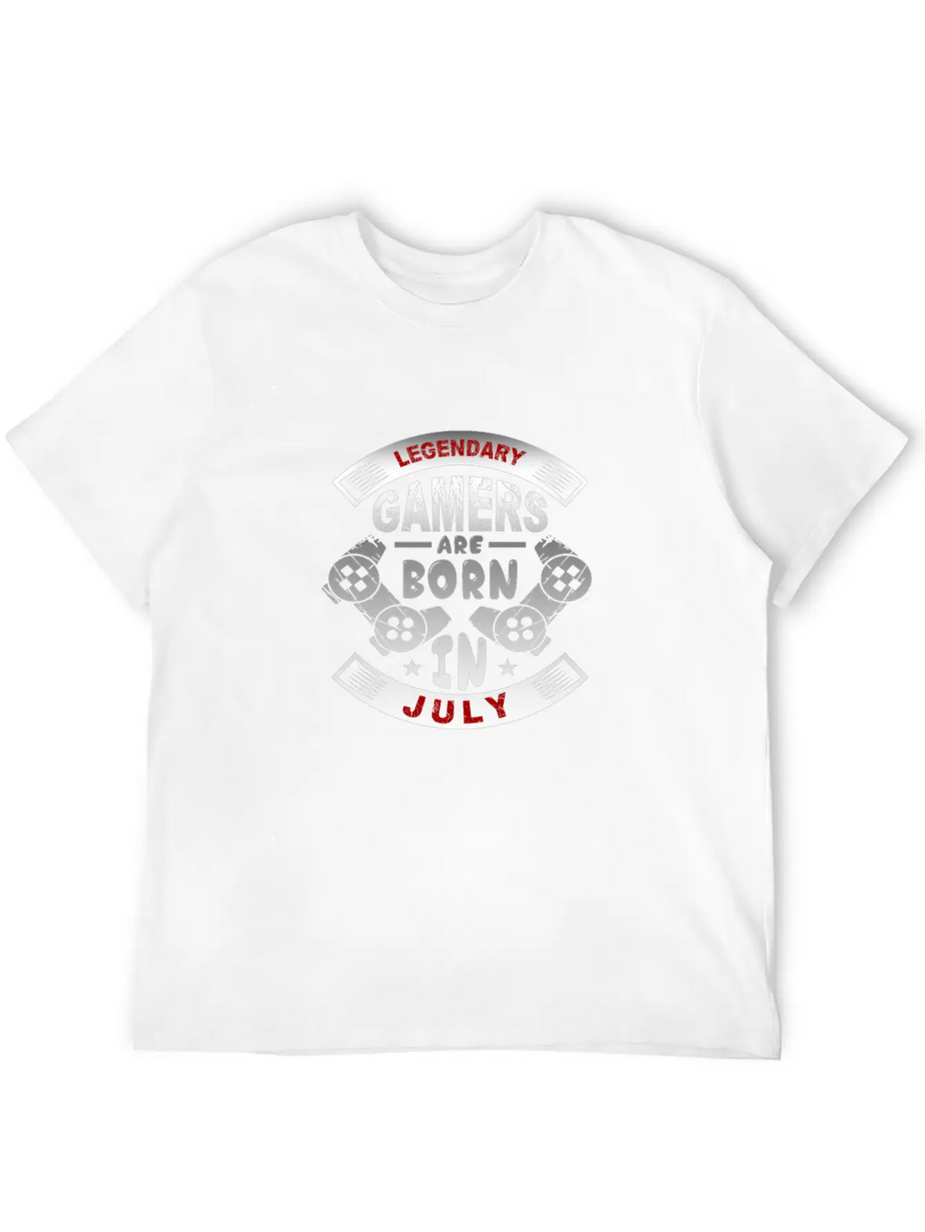 Legendary Gamers Are Born In July Essential Cotton Tee For Daily Outfits – Unisex Style