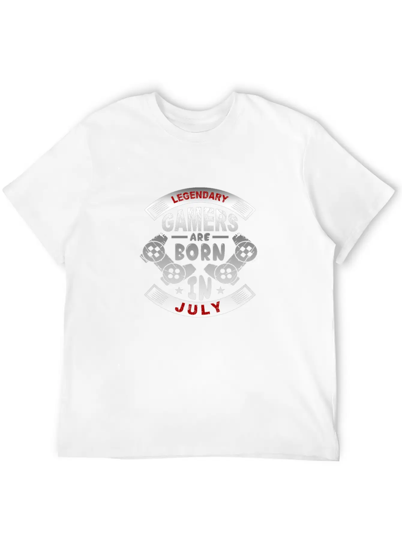 Legendary Gamers Are Born In July Essential Cotton Tee For Daily Outfits – Unisex Style