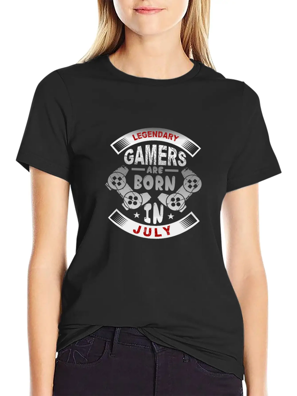 Legendary Gamers Are Born In July Essential Cotton Tee For Daily Outfits – Unisex Style