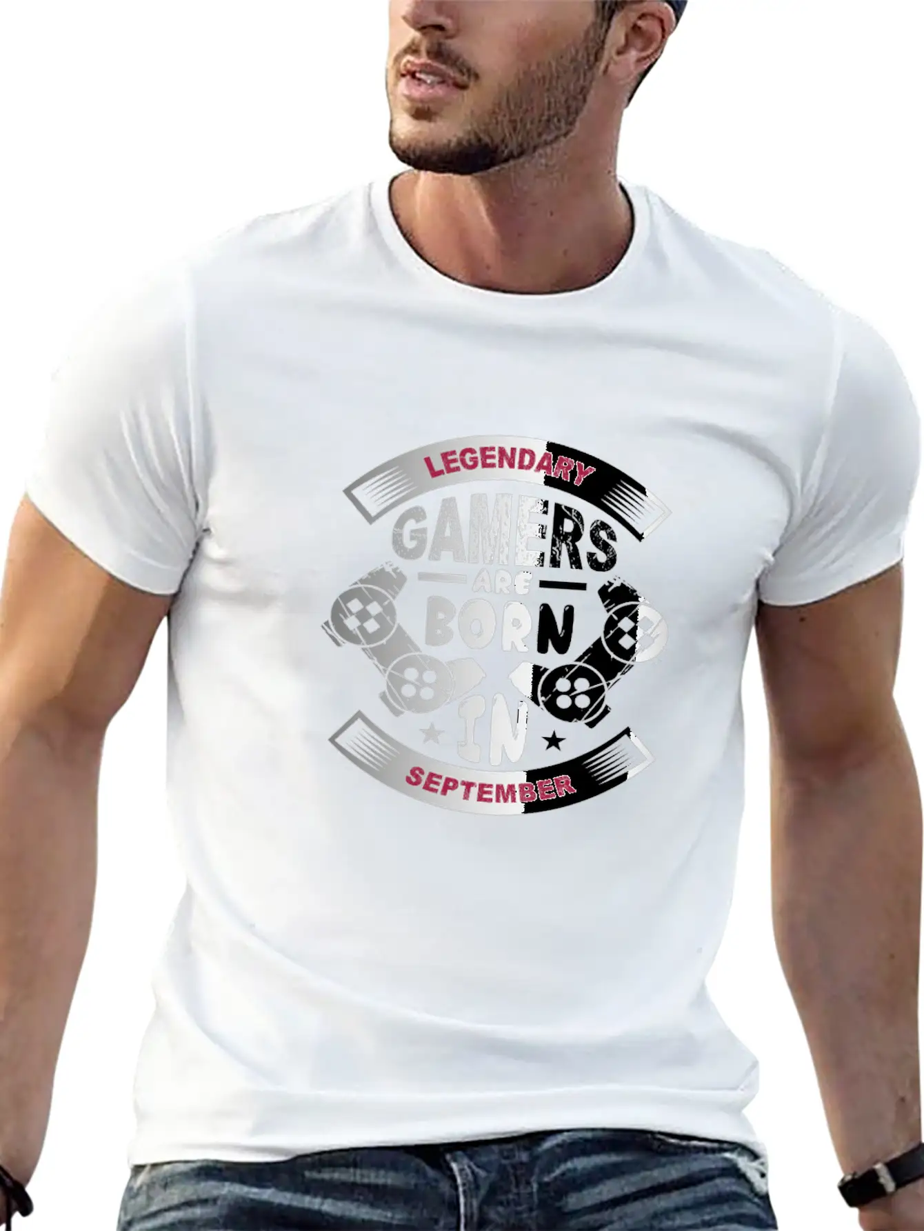 Legendary Gamers Are Born In September Breathable Soft Cotton T-Shirt – Timeless Casual Look
