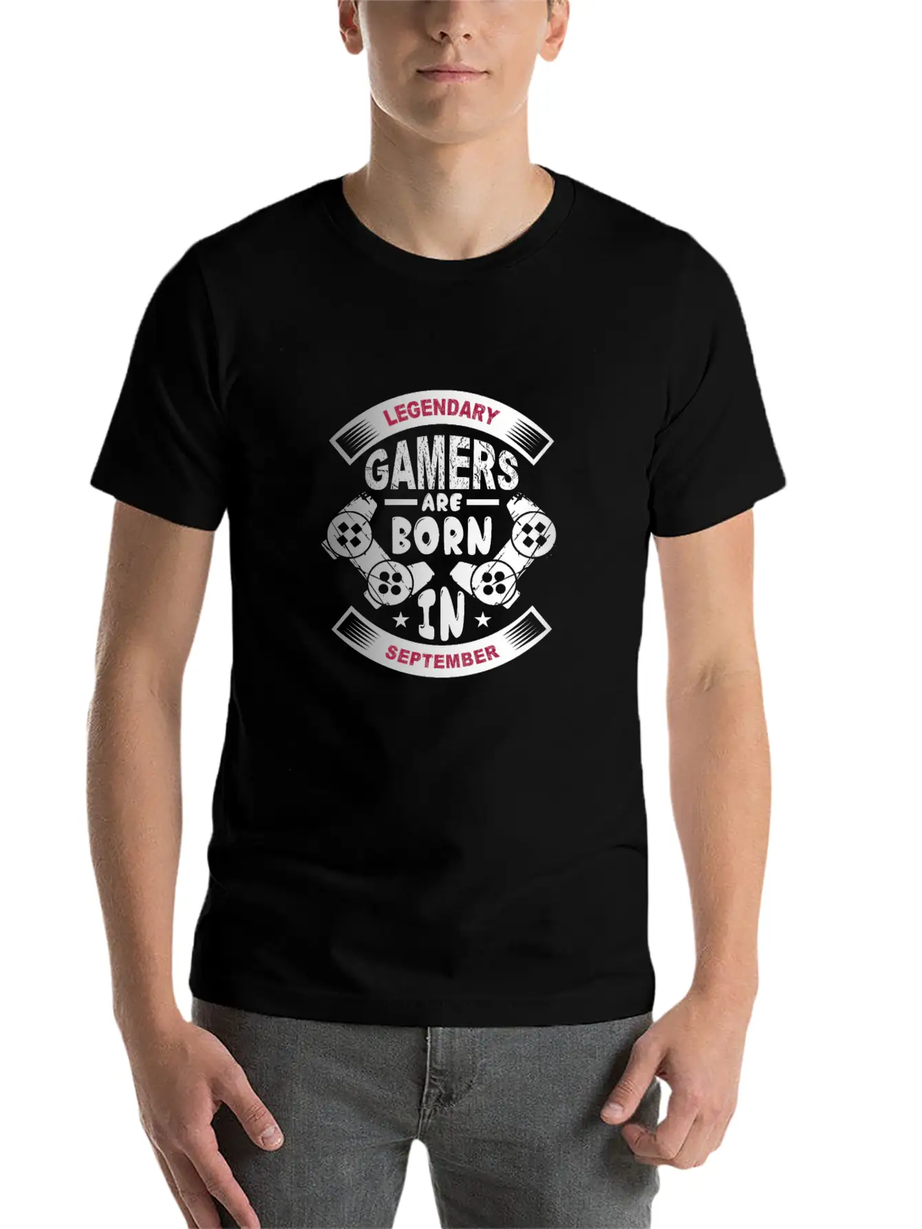 Legendary Gamers Are Born In September Breathable Soft Cotton T-Shirt – Timeless Casual Look