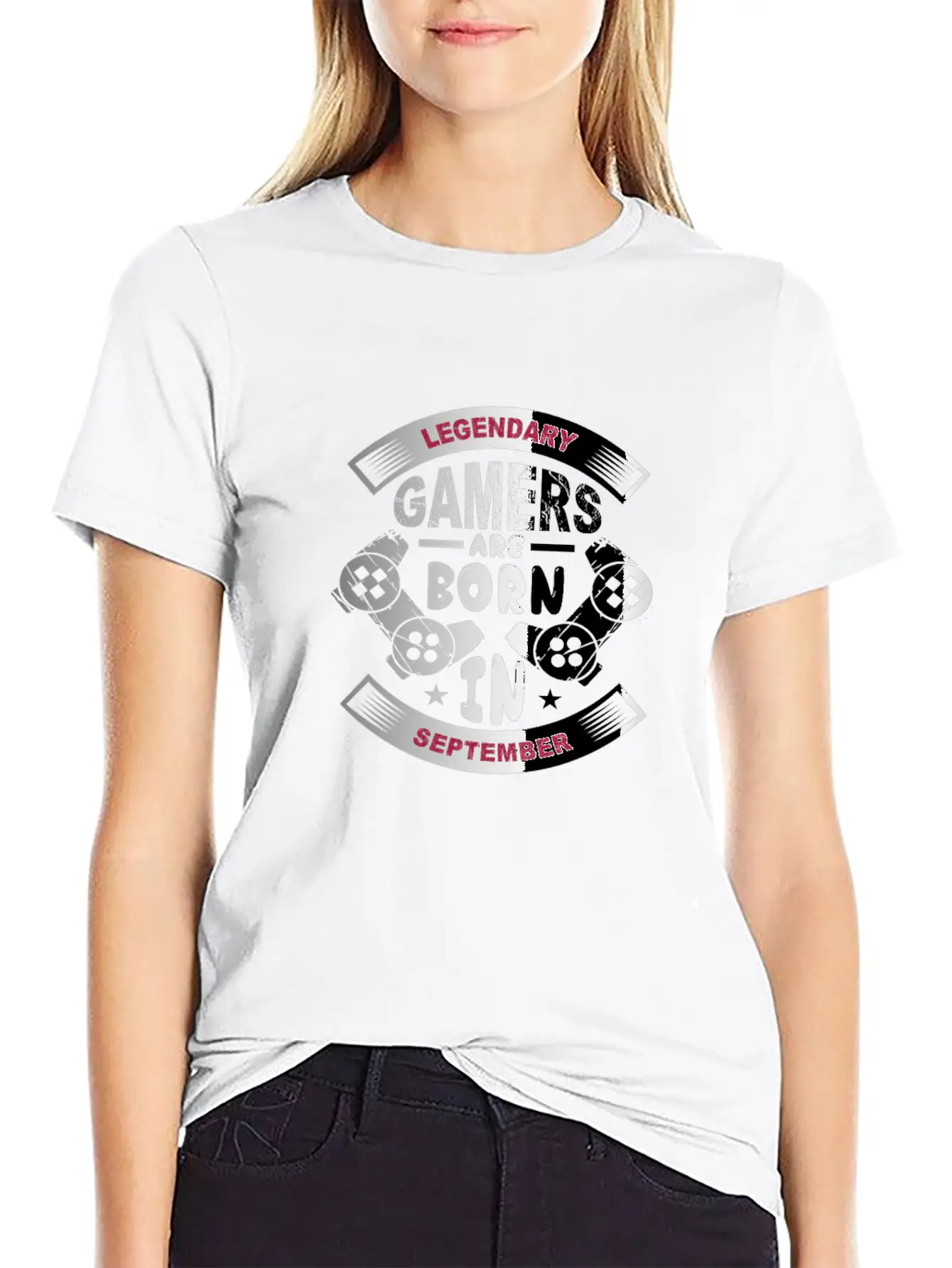 Legendary Gamers Are Born In September Breathable Soft Cotton T-Shirt – Timeless Casual Look