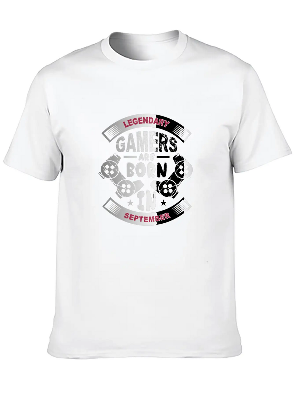 Legendary Gamers Are Born In September Breathable Soft Cotton T-Shirt – Timeless Casual Look