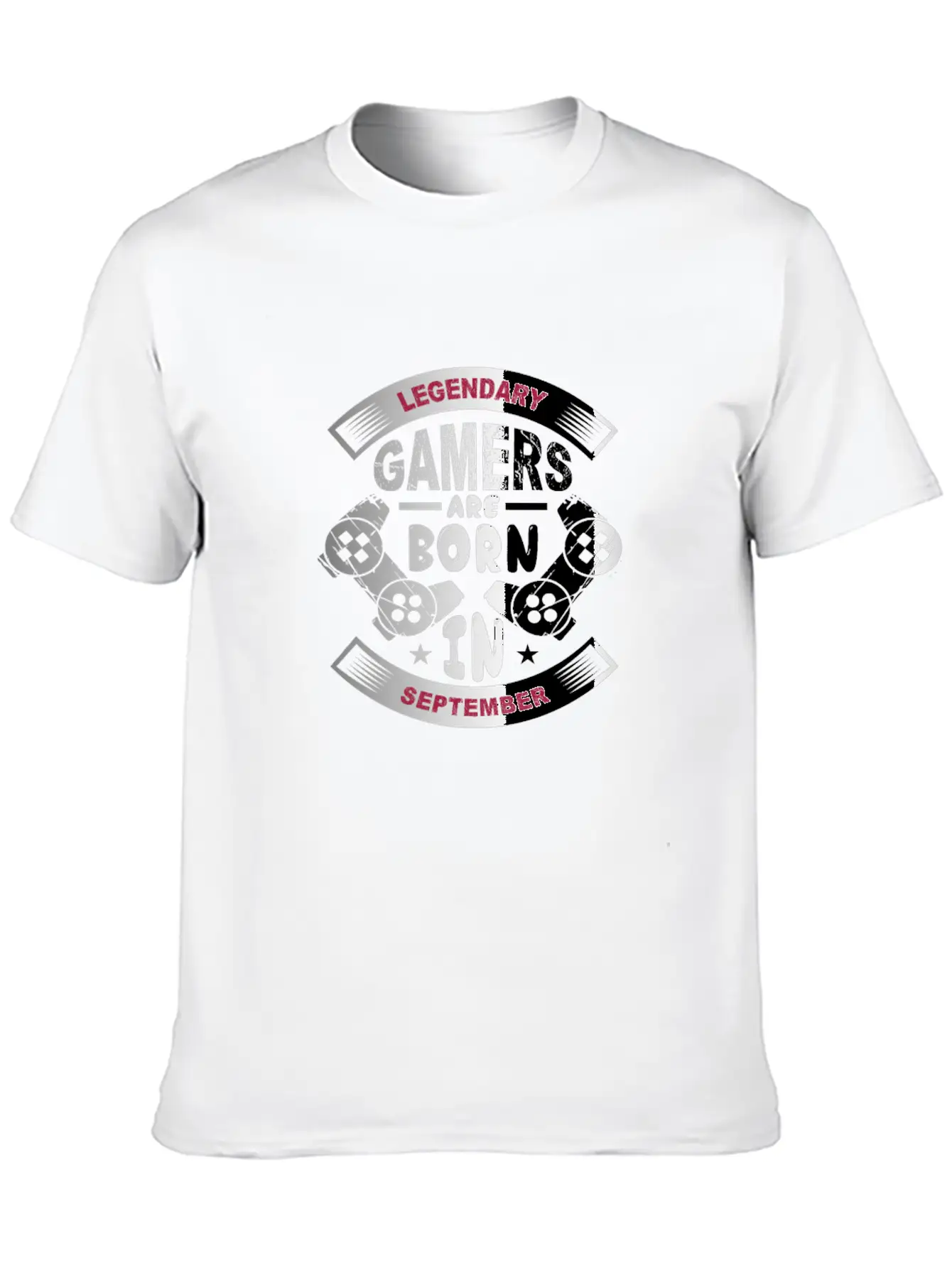 Legendary Gamers Are Born In September Breathable Soft Cotton T-Shirt – Timeless Casual Look
