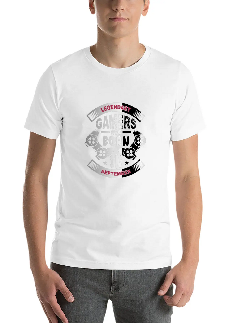 Legendary Gamers Are Born In September Breathable Soft Cotton T-Shirt – Timeless Casual Look