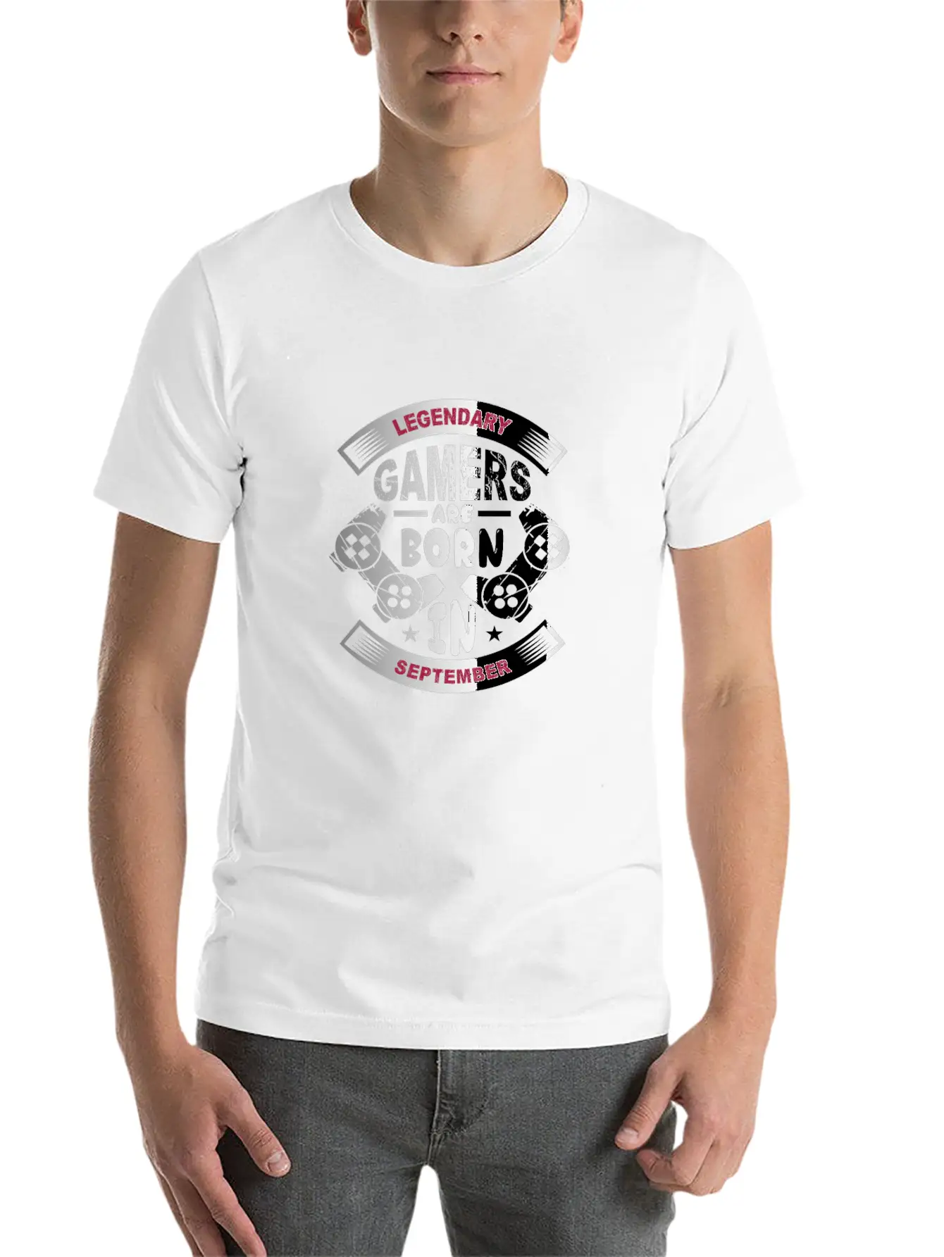 Legendary Gamers Are Born In September Breathable Soft Cotton T-Shirt – Timeless Casual Look