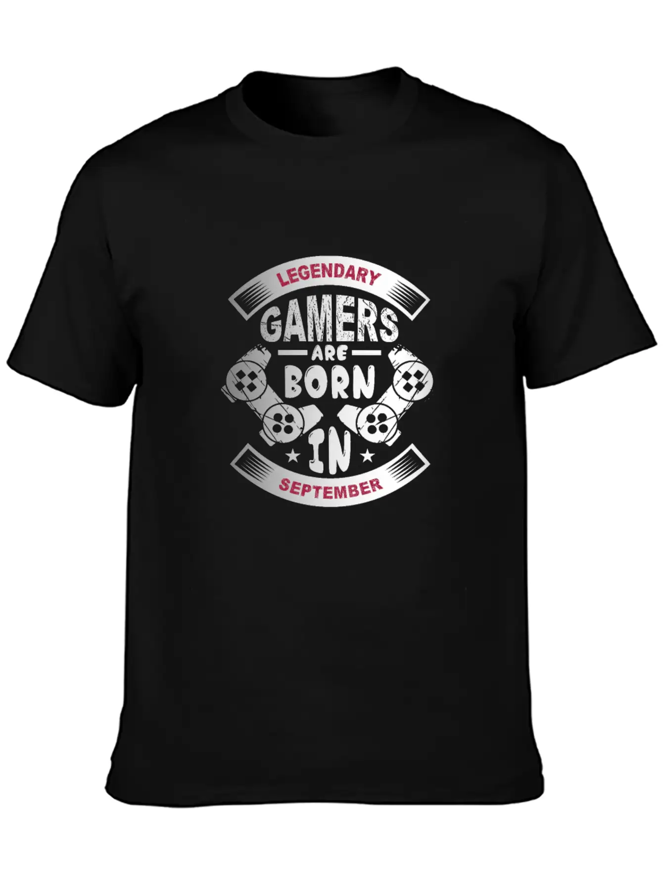 Legendary Gamers Are Born In September Breathable Soft Cotton T-Shirt – Timeless Casual Look