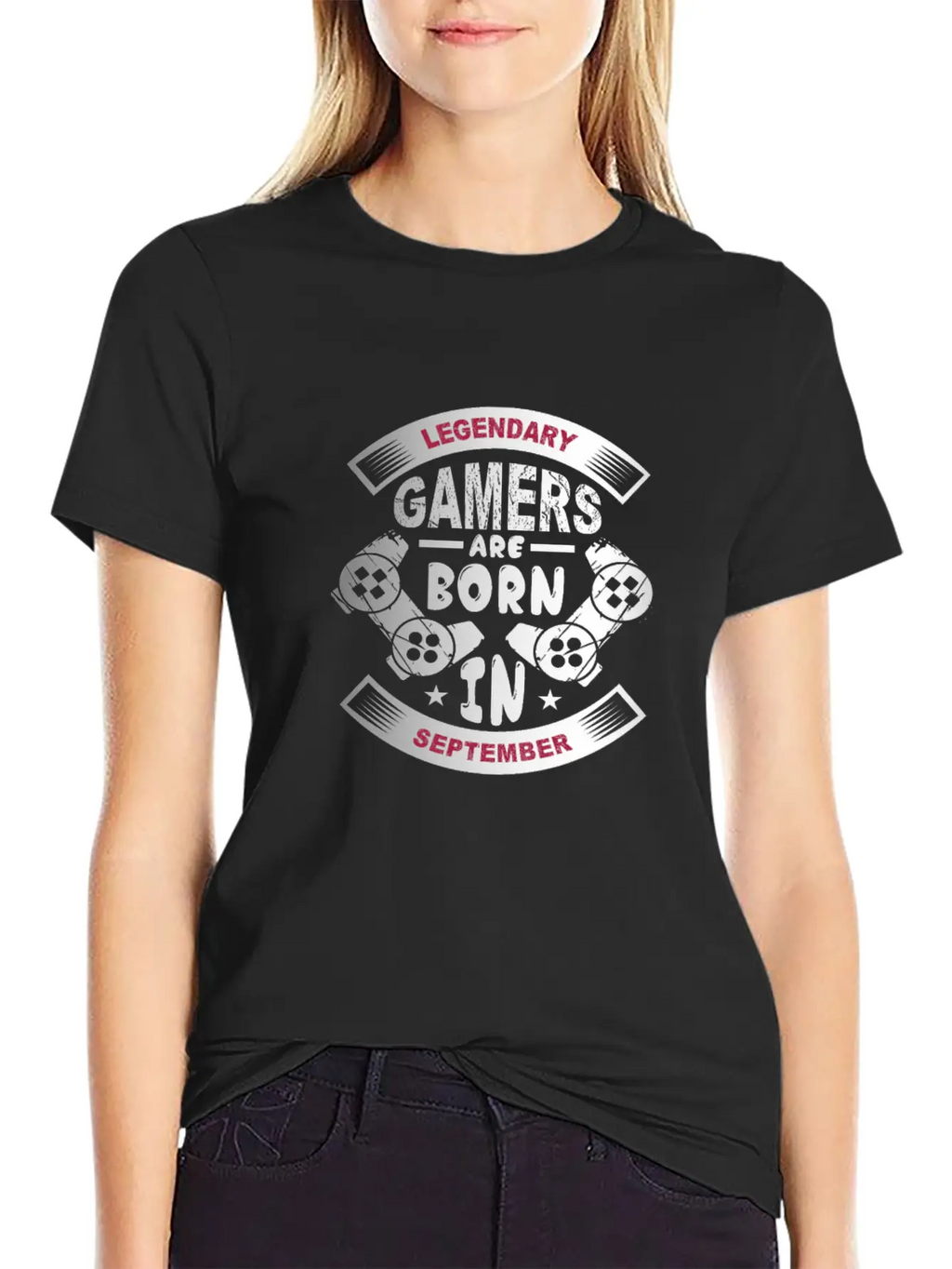 Legendary Gamers Are Born In September Breathable Soft Cotton T-Shirt – Timeless Casual Look