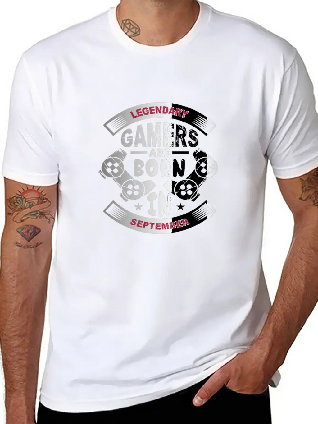 Legendary Gamers Are Born In September Breathable Soft Cotton T-Shirt – Timeless Casual Look
