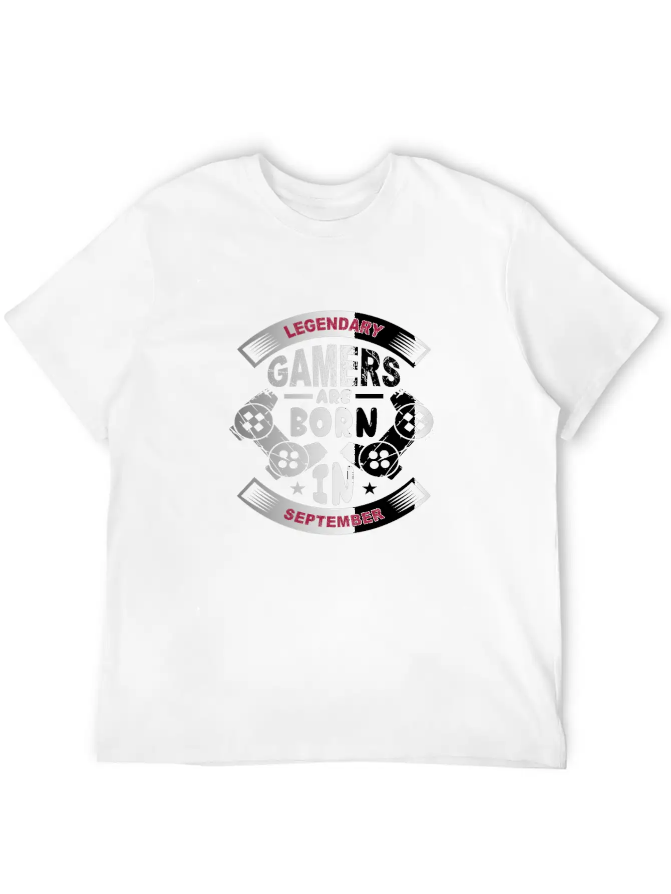 Legendary Gamers Are Born In September Breathable Soft Cotton T-Shirt – Timeless Casual Look