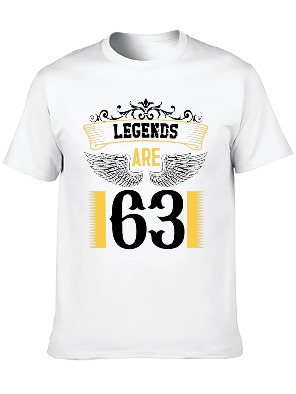 Legends Are 63 Years Old, Birthday Is 63 Classic Fit Graphic Tee For Daily Comfort – Unisex Cotton Shirt