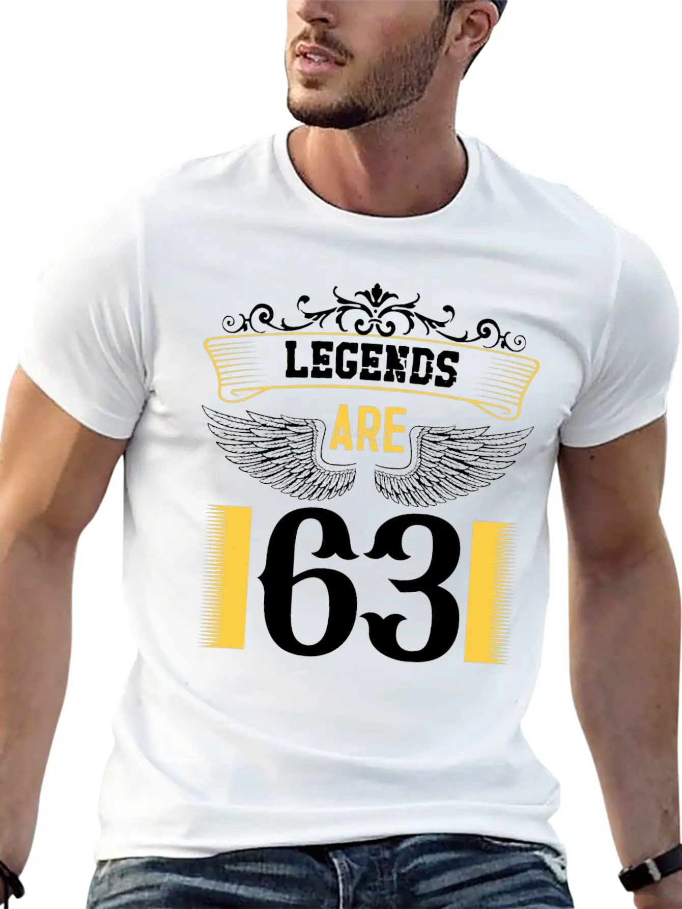 Legends Are 63 Years Old, Birthday Is 63 Classic Fit Graphic Tee For Daily Comfort – Unisex Cotton Shirt