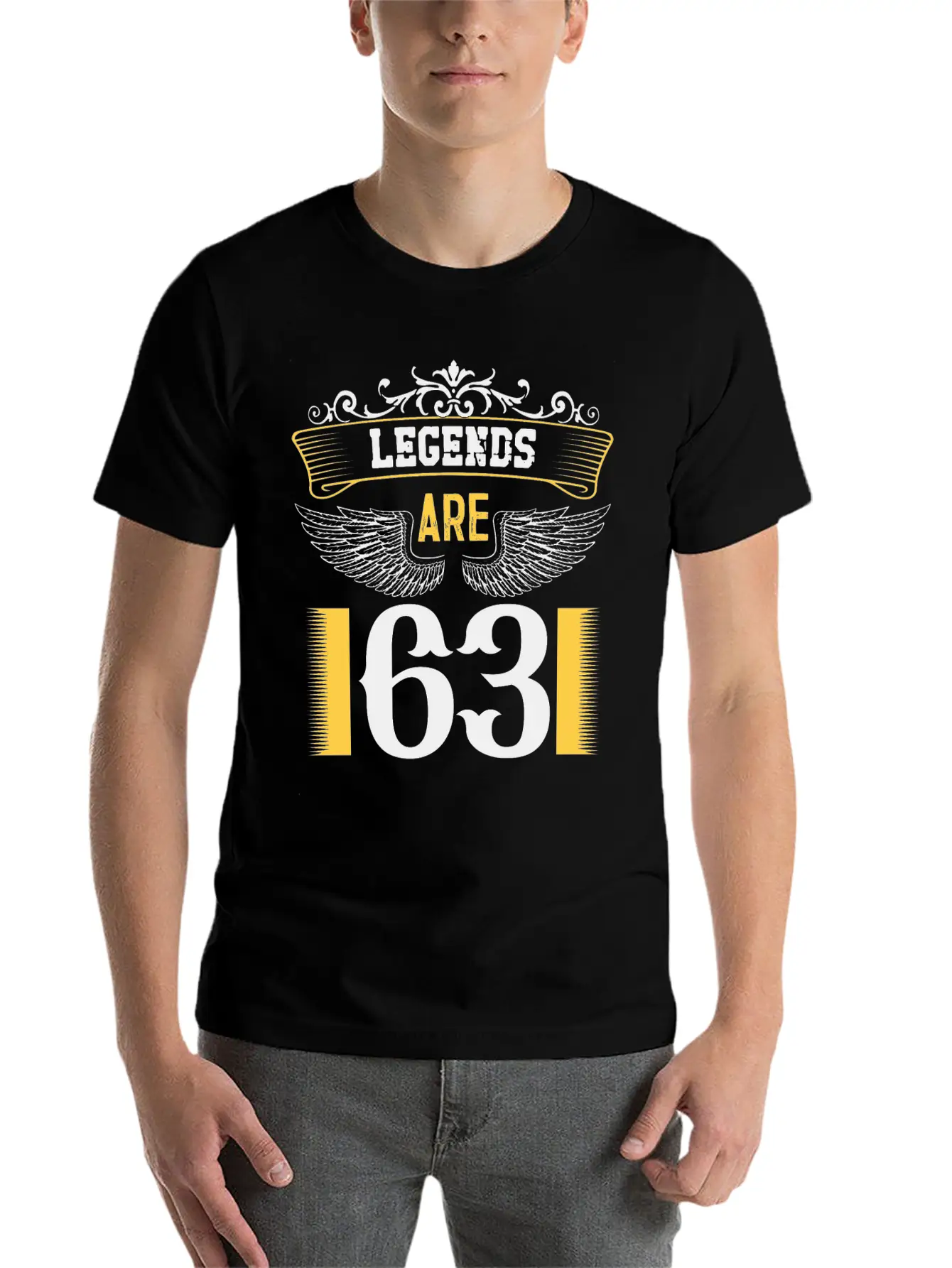 Legends Are 63 Years Old, Birthday Is 63 Classic Fit Graphic Tee For Daily Comfort – Unisex Cotton Shirt