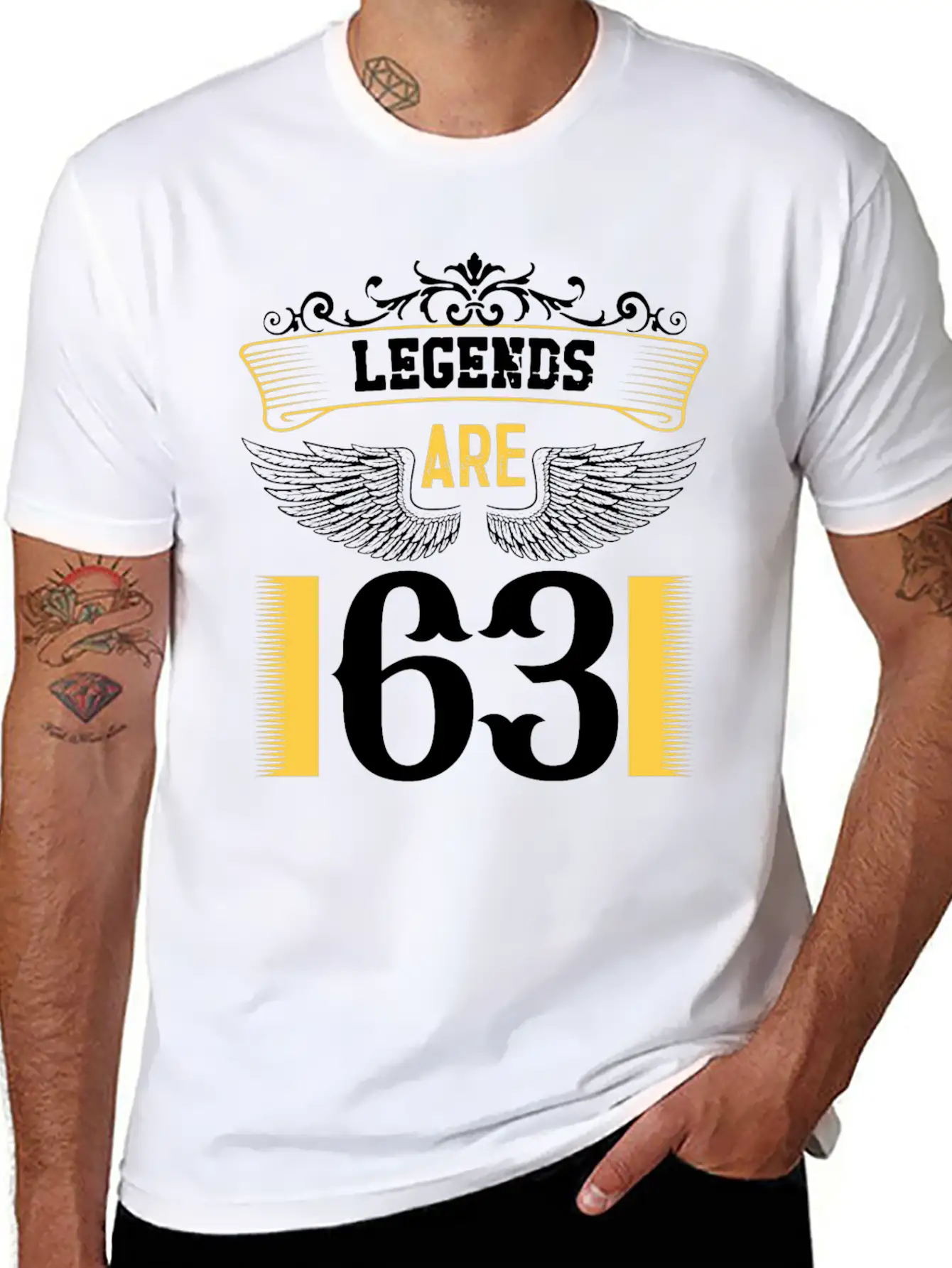 Legends Are 63 Years Old, Birthday Is 63 Classic Fit Graphic Tee For Daily Comfort – Unisex Cotton Shirt
