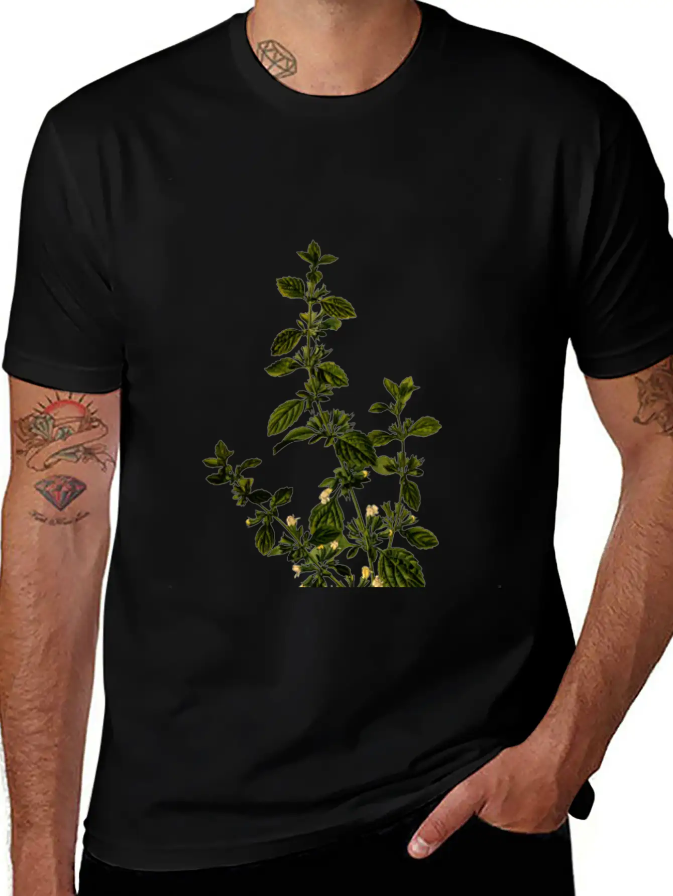 Lemon Balm (detailed) Unisex Casual T-Shirt – Clean Design For Daily Comfort