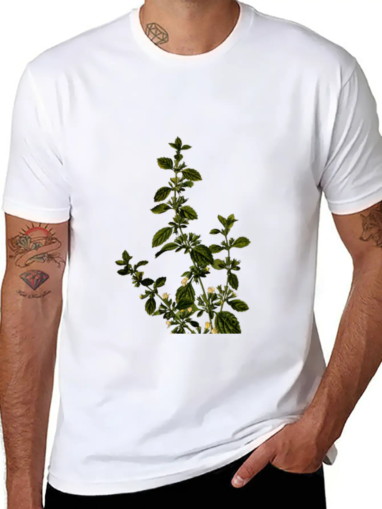 Lemon Balm (detailed) Unisex Casual T-Shirt – Clean Design For Daily Comfort