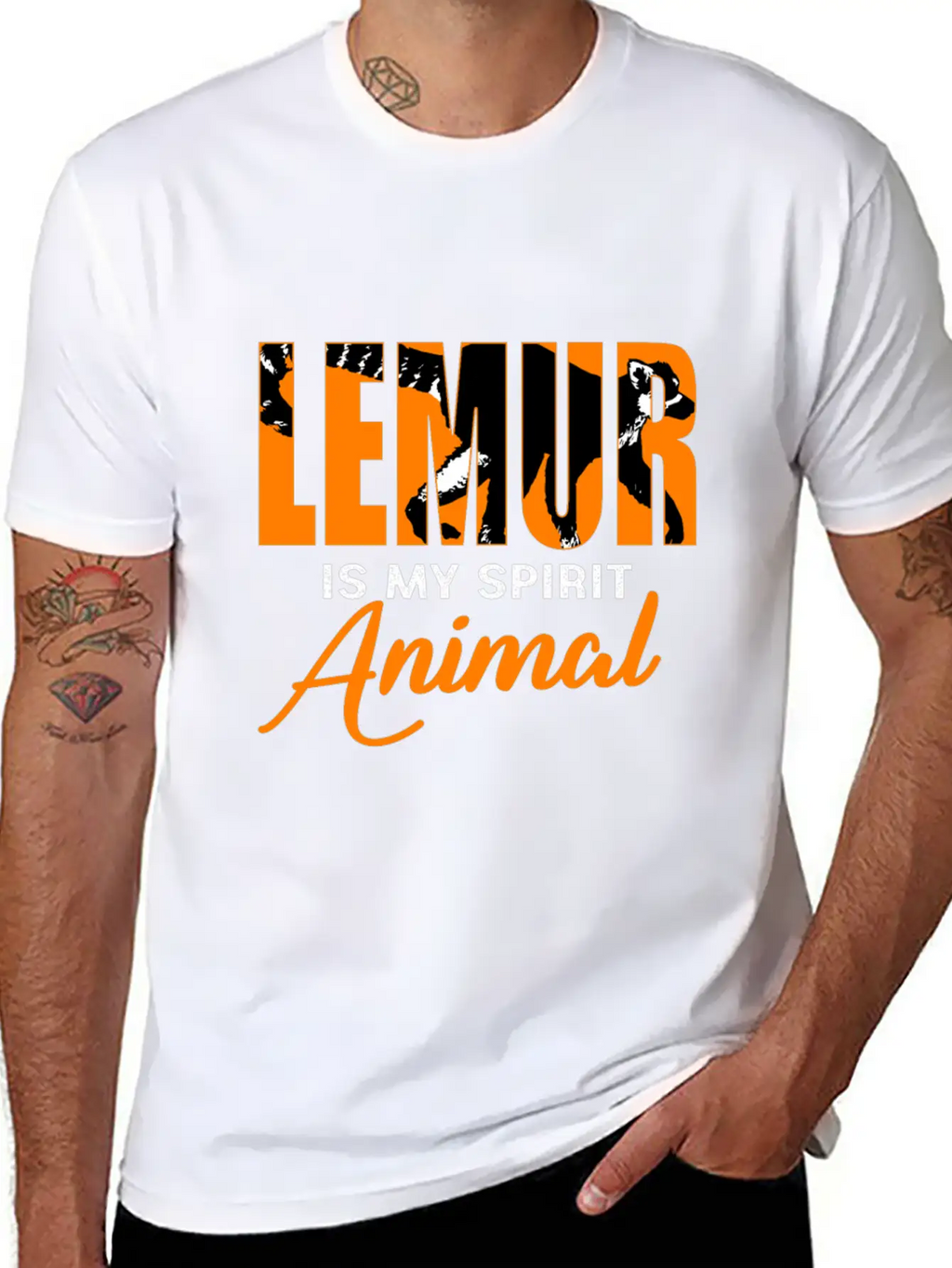 Lemur Monkey Madagascar Jungle Aye Aye Zoo Galago Unisex Casual T-Shirt – Clean Design For Daily Comfort