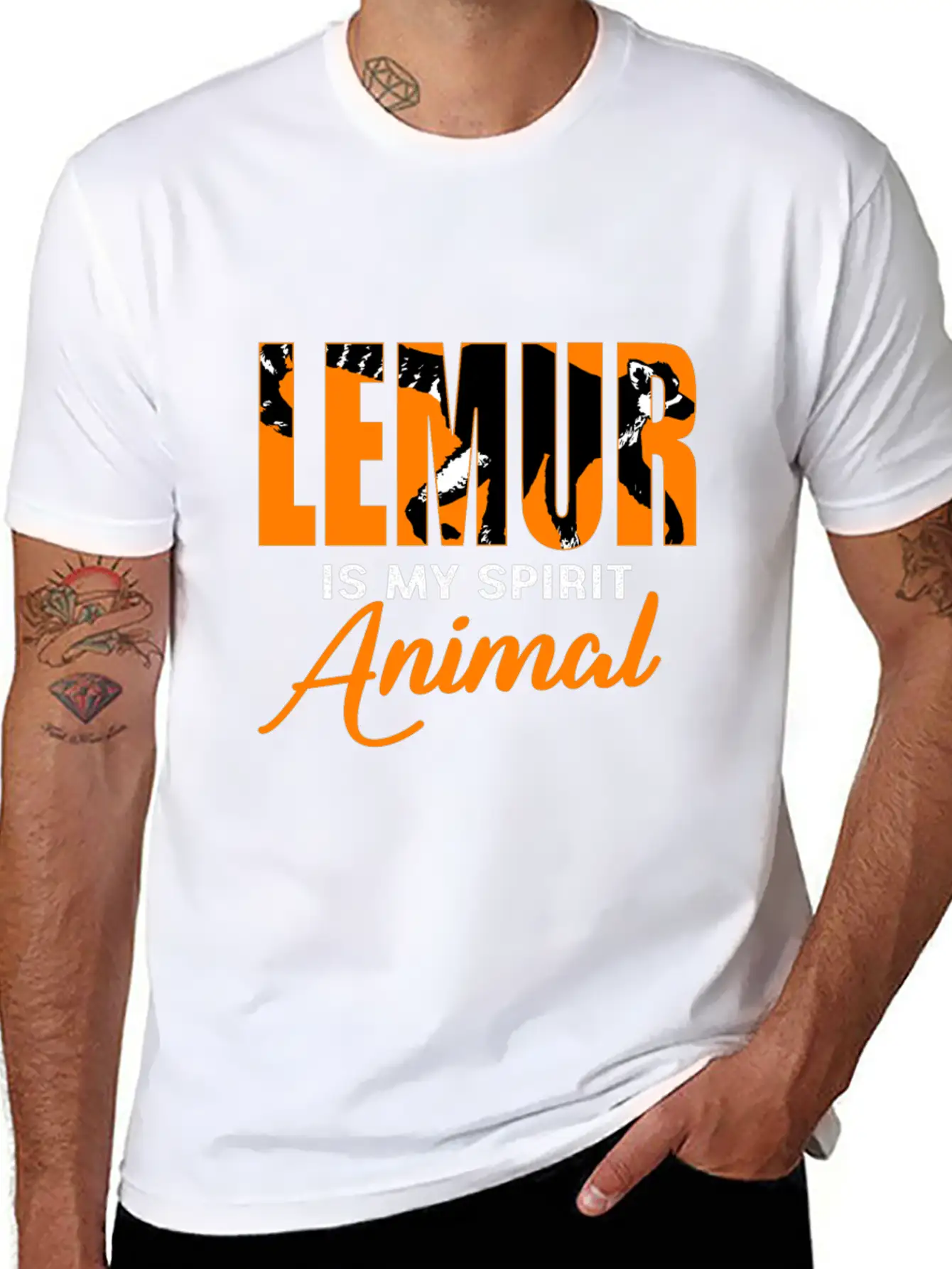 Lemur Monkey Madagascar Jungle Aye Aye Zoo Galago Unisex Casual T-Shirt – Clean Design For Daily Comfort