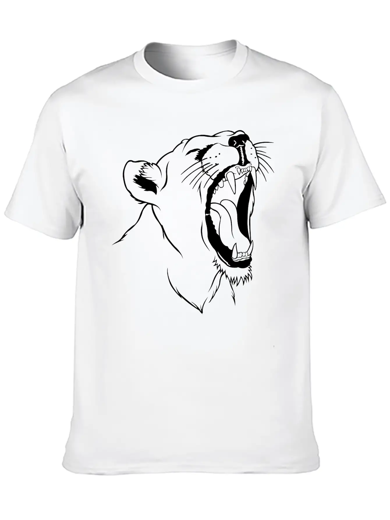 Leopard Essential Cotton Tee For Daily Outfits – Unisex Style