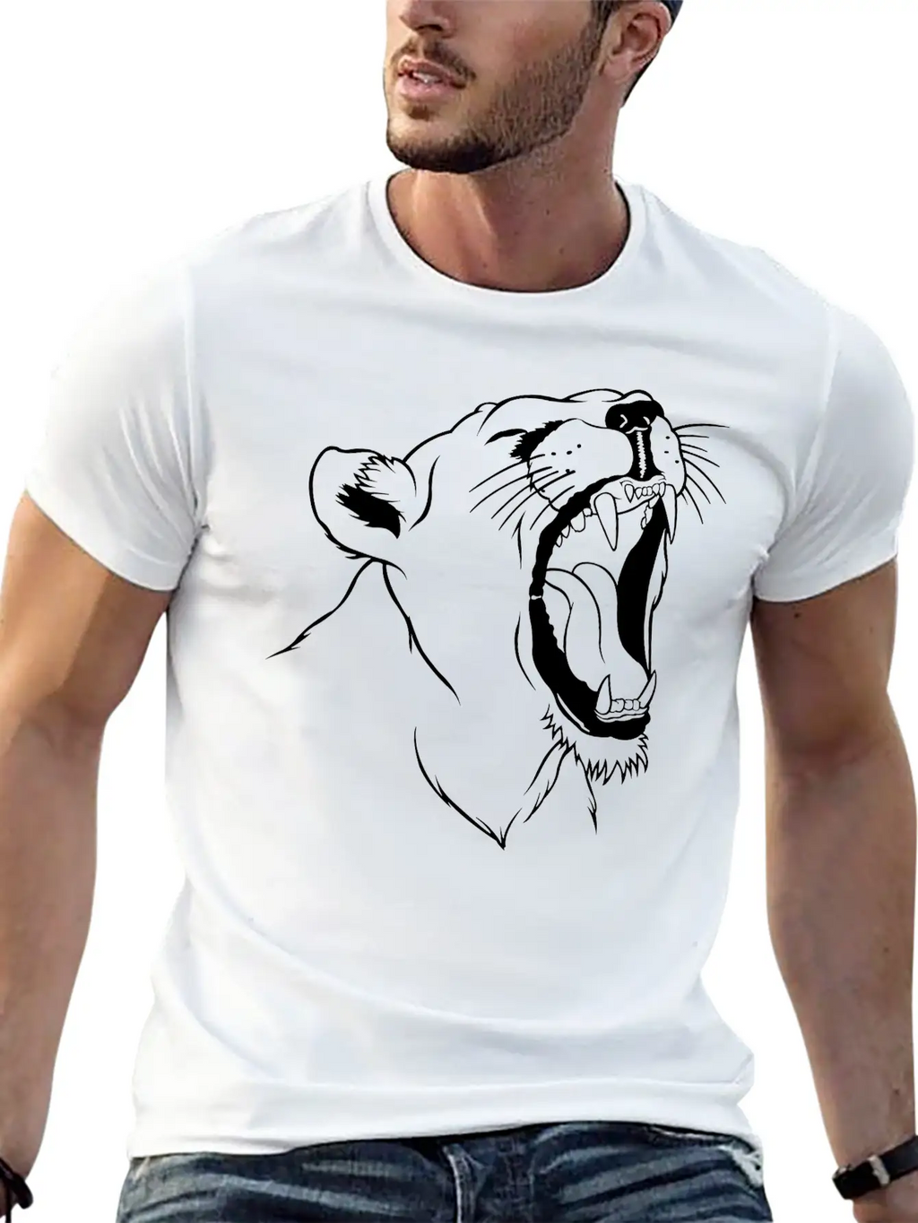 Leopard Essential Cotton Tee For Daily Outfits – Unisex Style