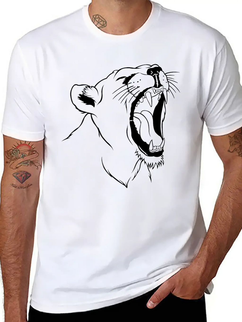 Leopard Essential Cotton Tee For Daily Outfits – Unisex Style