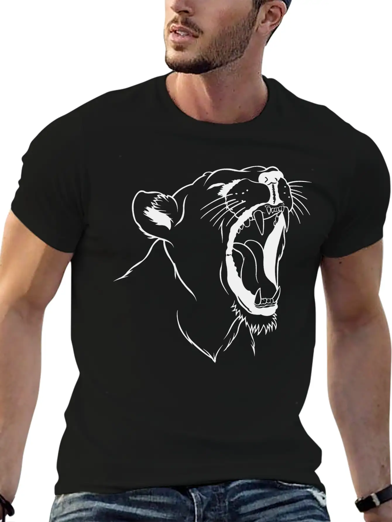 Leopard Essential Cotton Tee For Daily Outfits – Unisex Style