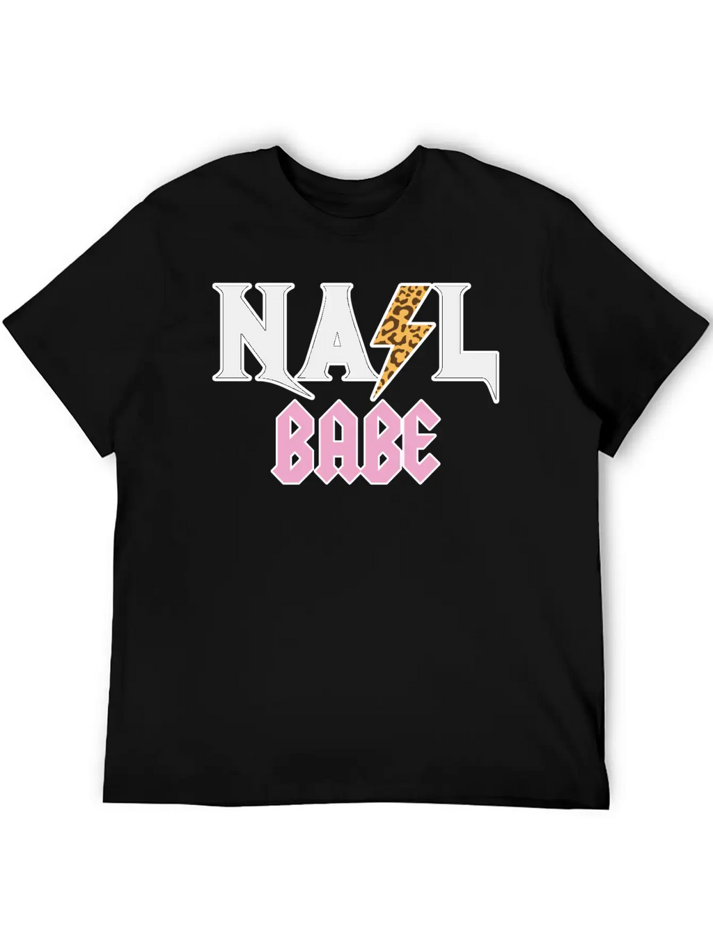Leopard Skin Nail Babe Nail Artist Nail Technician Unisex Casual T-Shirt – Clean Design For Daily Comfort