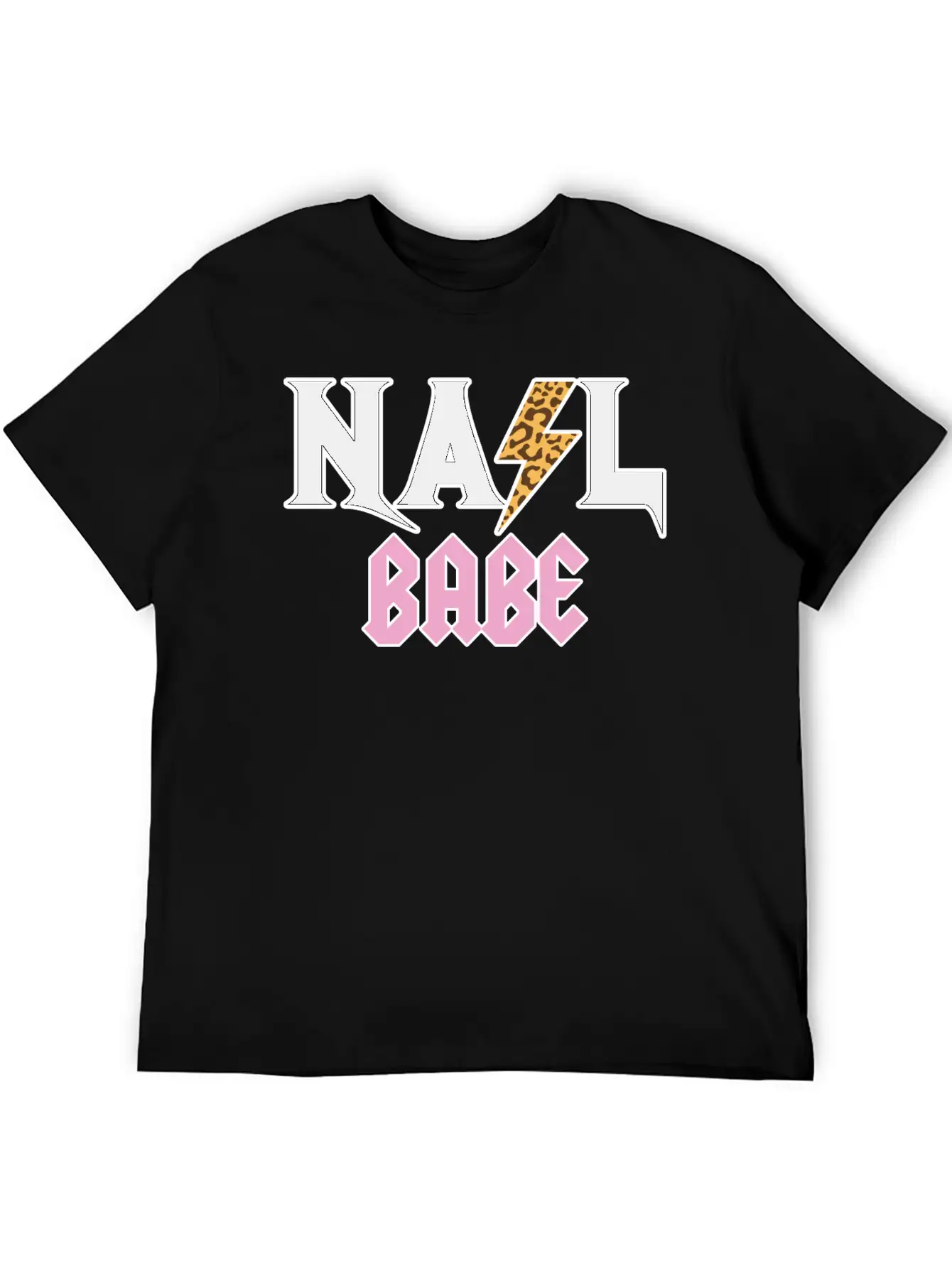 Leopard Skin Nail Babe Nail Artist Nail Technician Unisex Casual T-Shirt – Clean Design For Daily Comfort