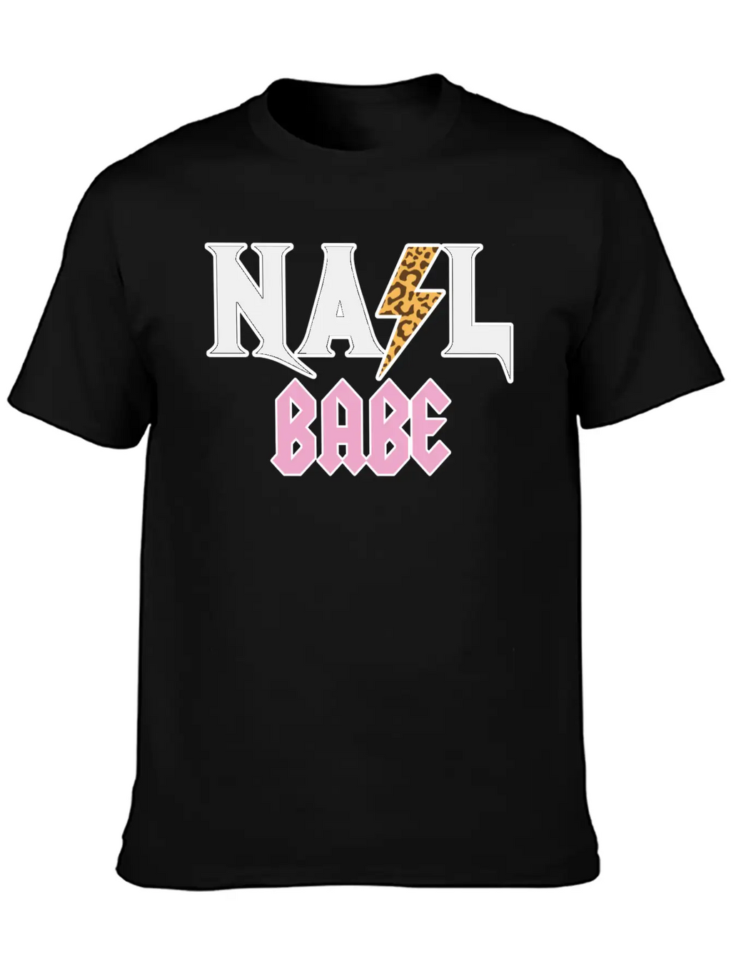 Leopard Skin Nail Babe Nail Artist Nail Technician Unisex Casual T-Shirt – Clean Design For Daily Comfort