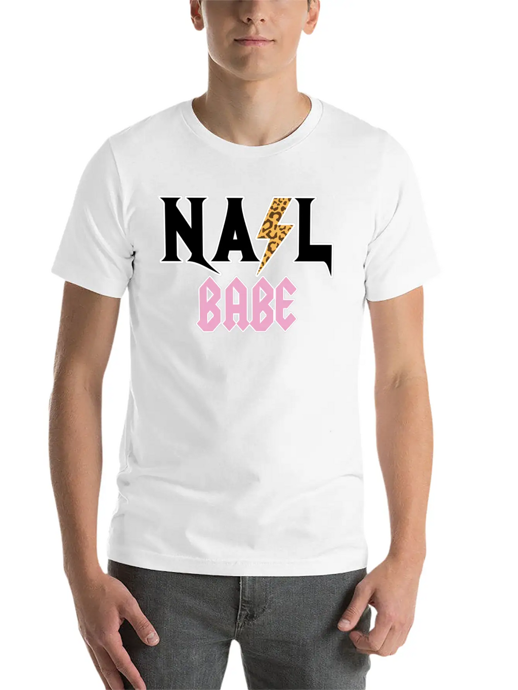 Leopard Skin Nail Babe Nail Artist Nail Technician Unisex Casual T-Shirt – Clean Design For Daily Comfort