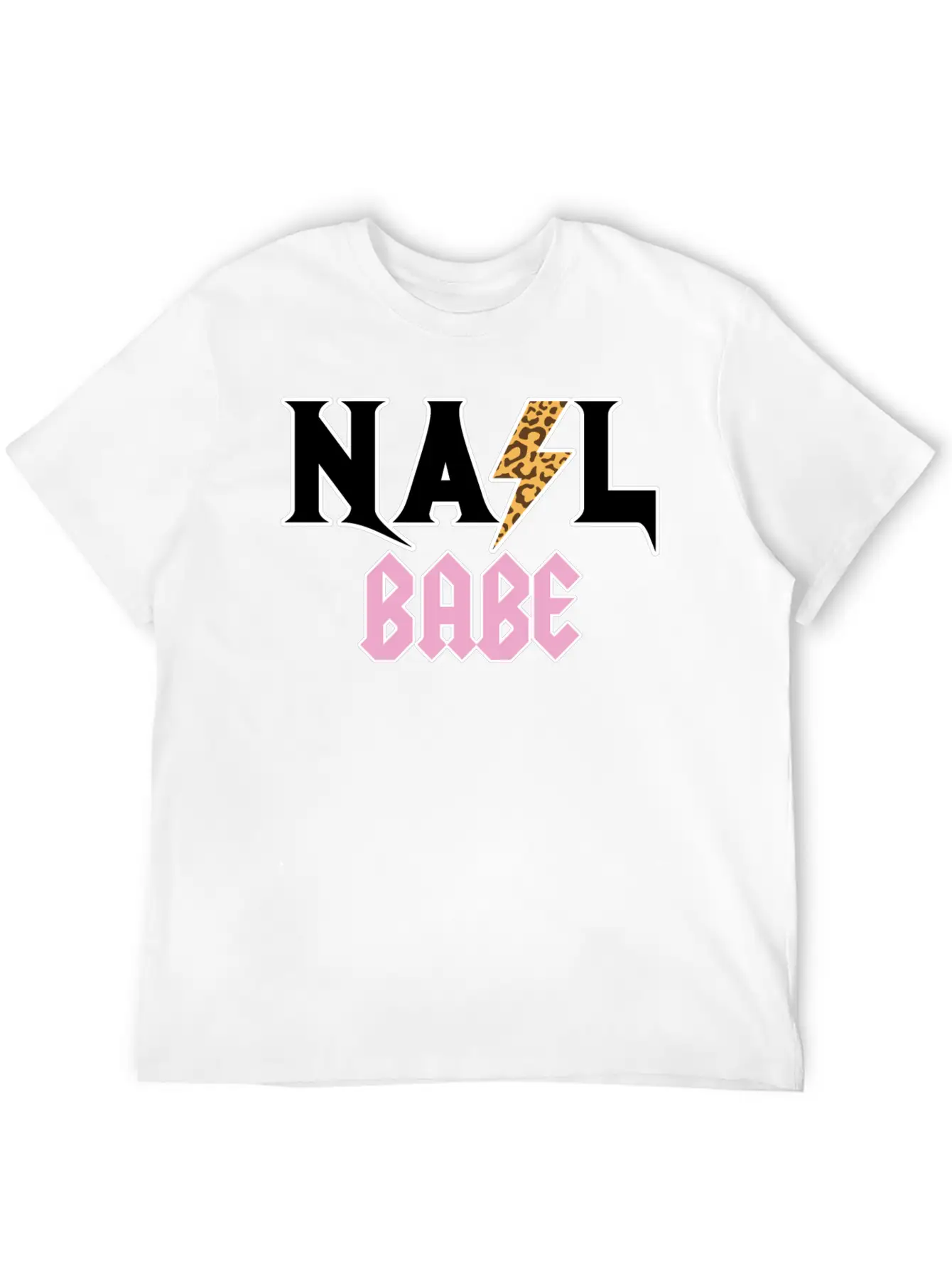 Leopard Skin Nail Babe Nail Artist Nail Technician Unisex Casual T-Shirt – Clean Design For Daily Comfort