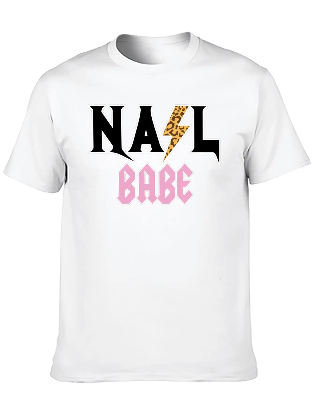 Leopard Skin Nail Babe Nail Artist Nail Technician Unisex Casual T-Shirt – Clean Design For Daily Comfort