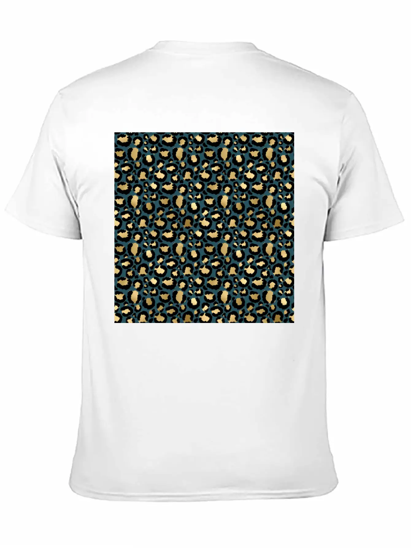Leopard Spots Dark Blue Wild Glam Fashionable Casual Graphic T-Shirt – Simple And Comfortable Daily Wear
