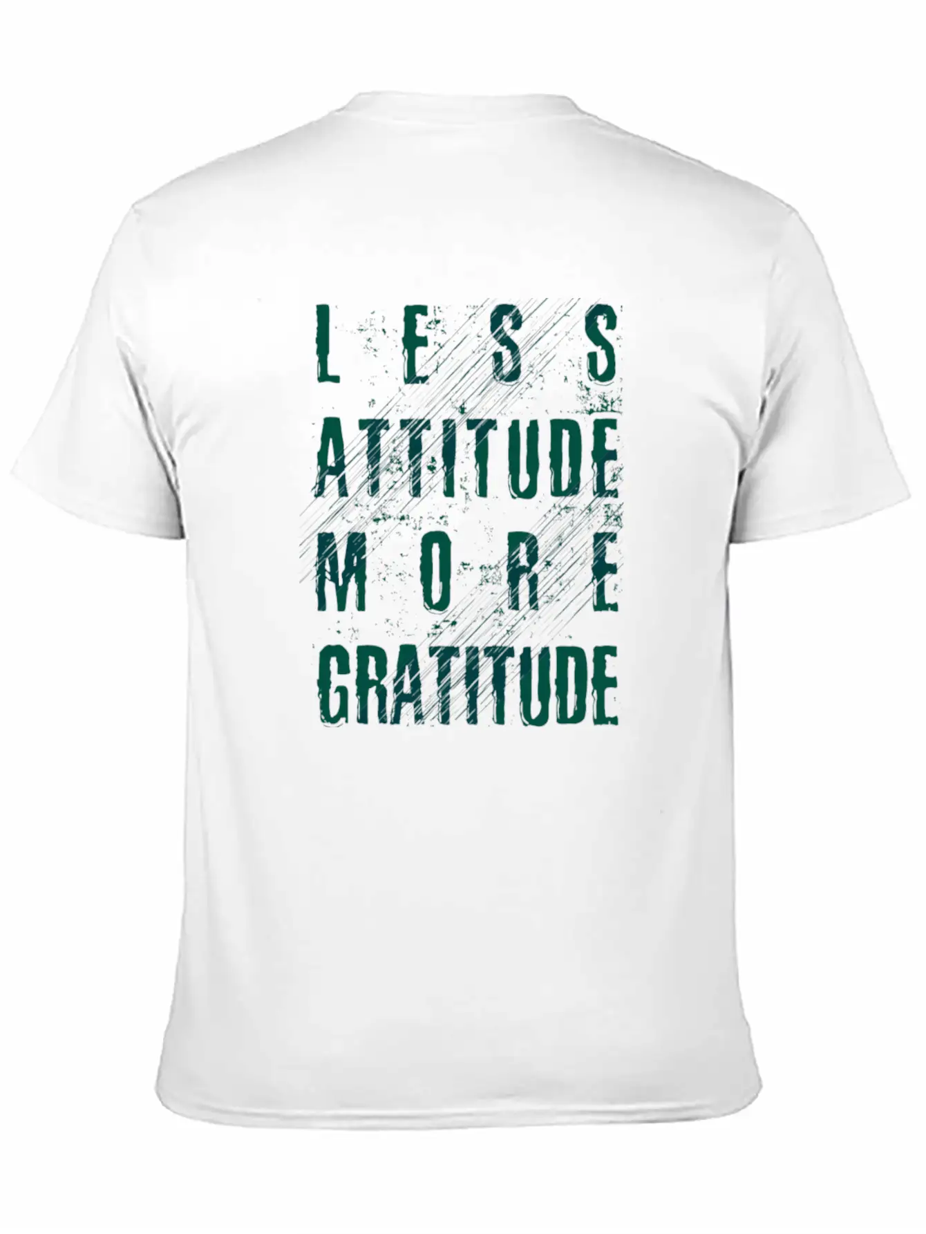 Less Attitude More Gratitude Unisex Casual T-Shirt – Clean Design For Daily Comfort