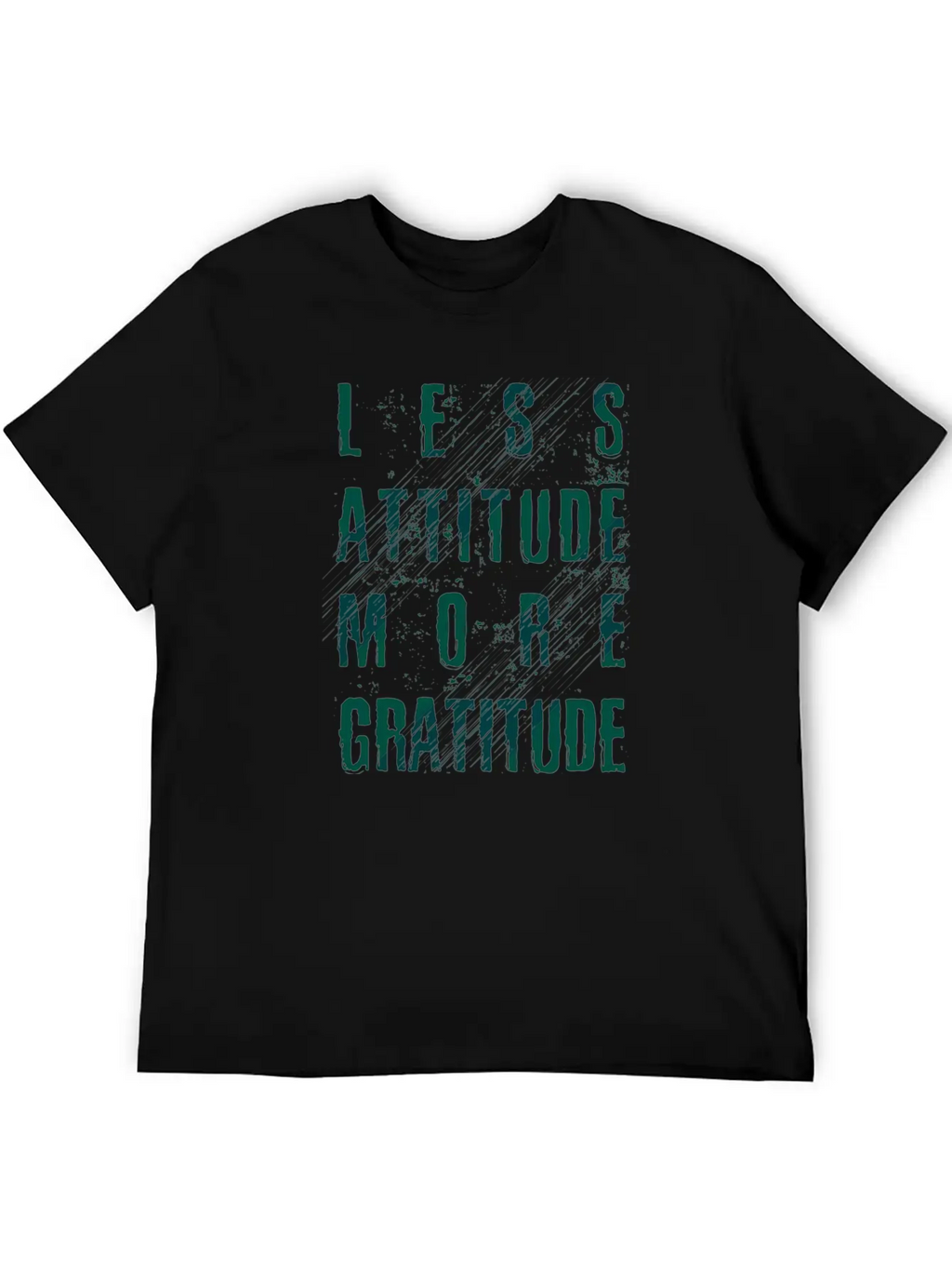 Less Attitude More Gratitude Unisex Casual T-Shirt – Clean Design For Daily Comfort