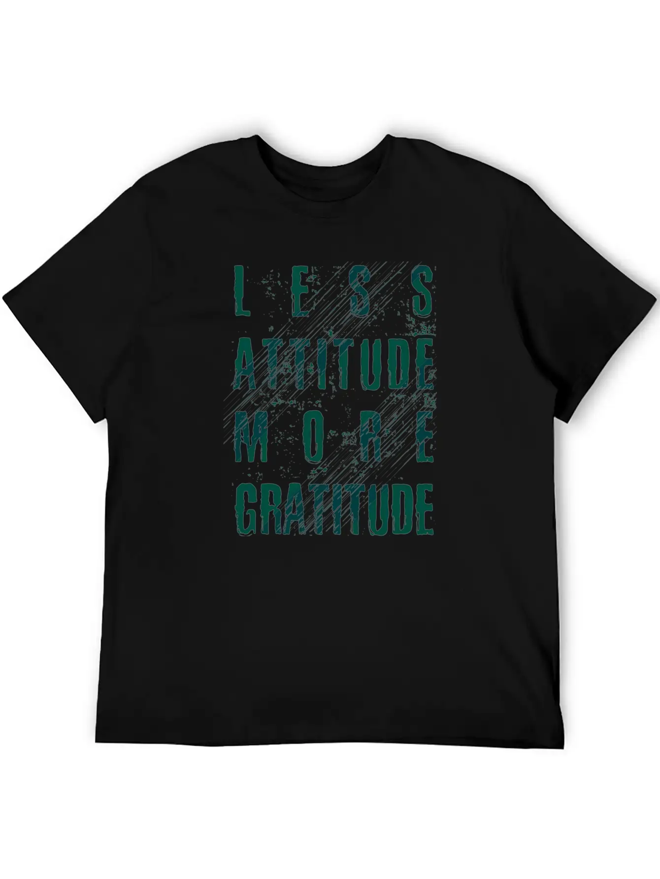 Less Attitude More Gratitude Unisex Casual T-Shirt – Clean Design For Daily Comfort