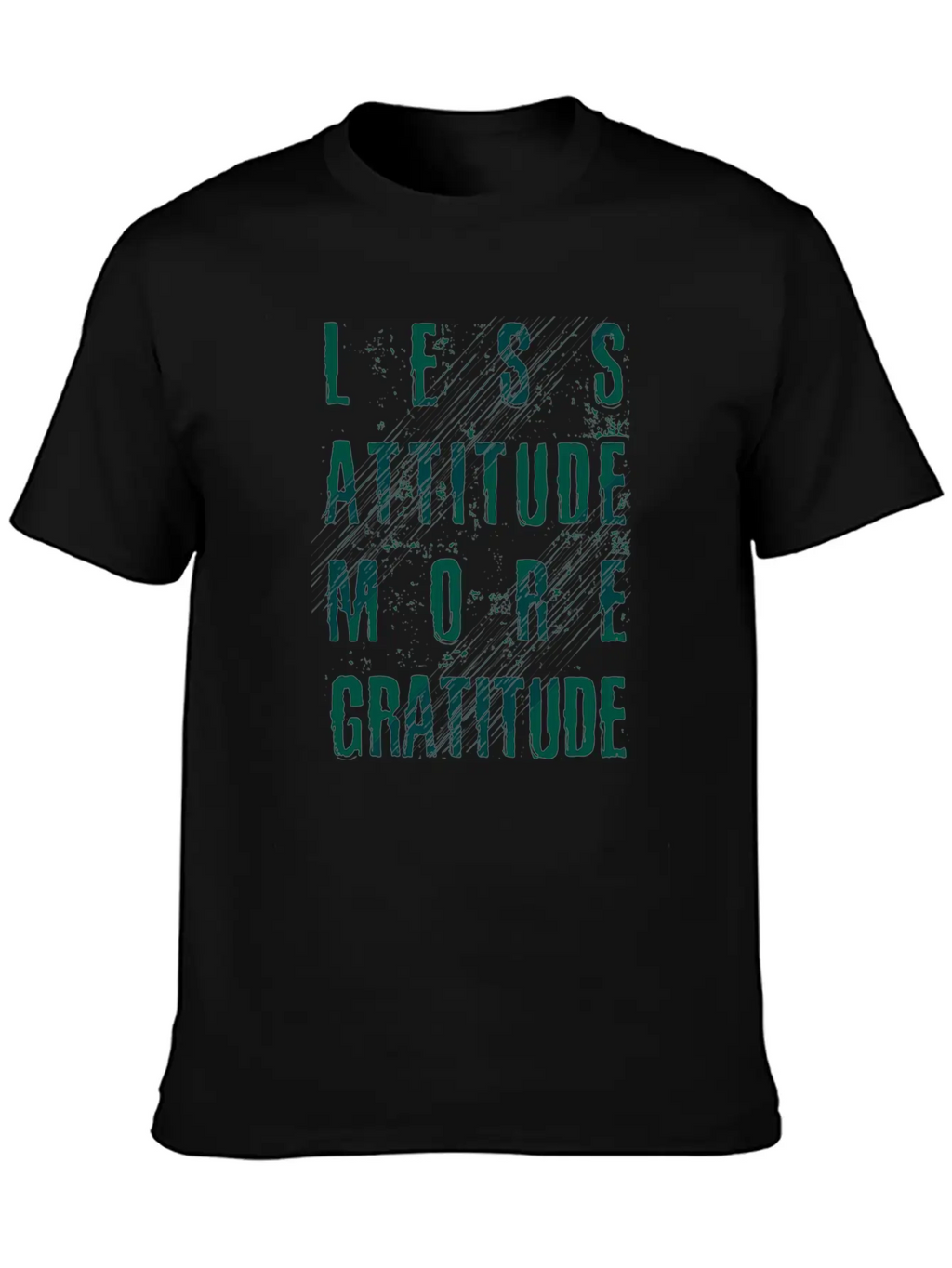 Less Attitude More Gratitude Unisex Casual T-Shirt – Clean Design For Daily Comfort