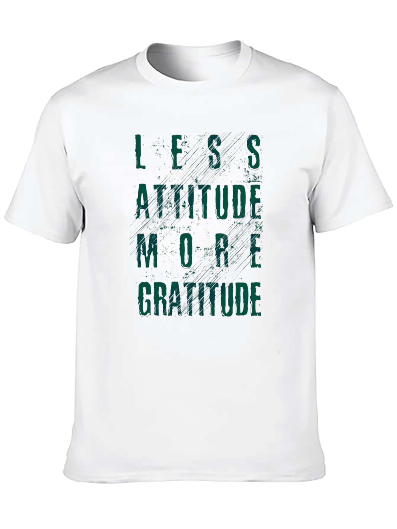 Less Attitude More Gratitude Unisex Casual T-Shirt – Clean Design For Daily Comfort