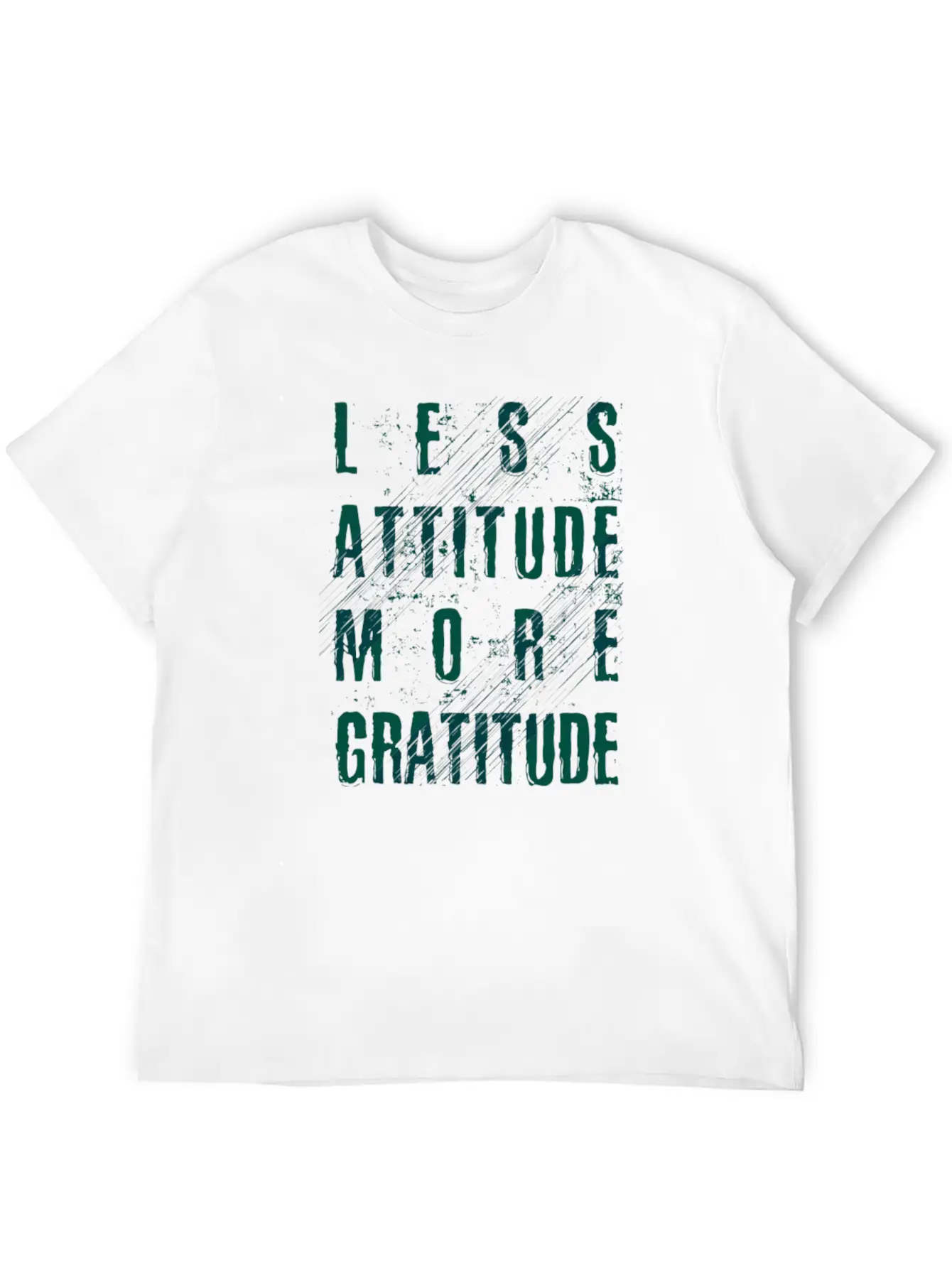 Less Attitude More Gratitude Unisex Casual T-Shirt – Clean Design For Daily Comfort