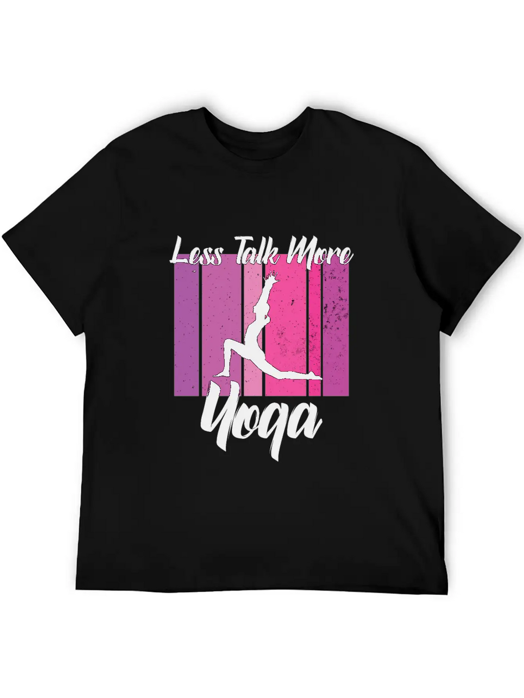 Less Talk More Yoga Unisex Short Sleeve Soft Cotton T-Shirt – Casual Everyday Wear