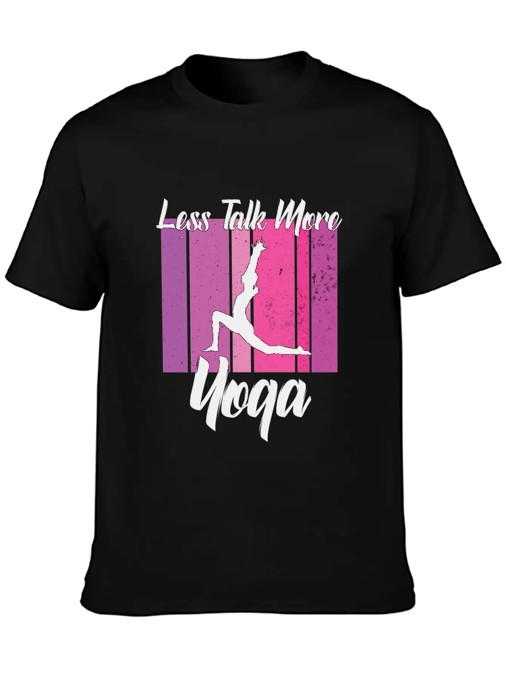 Less Talk More Yoga Unisex Short Sleeve Soft Cotton T-Shirt – Casual Everyday Wear