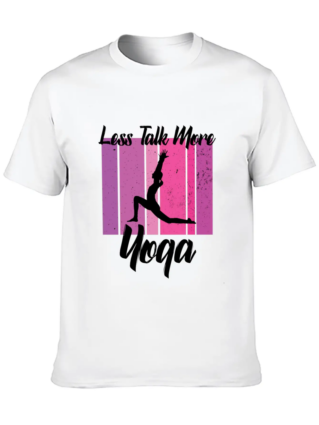 Less Talk More Yoga Unisex Short Sleeve Soft Cotton T-Shirt – Casual Everyday Wear
