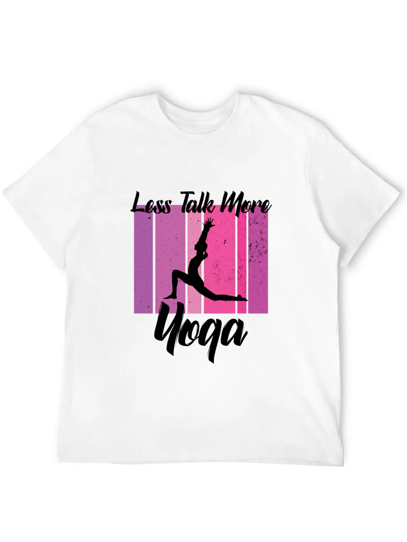 Less Talk More Yoga Unisex Short Sleeve Soft Cotton T-Shirt – Casual Everyday Wear