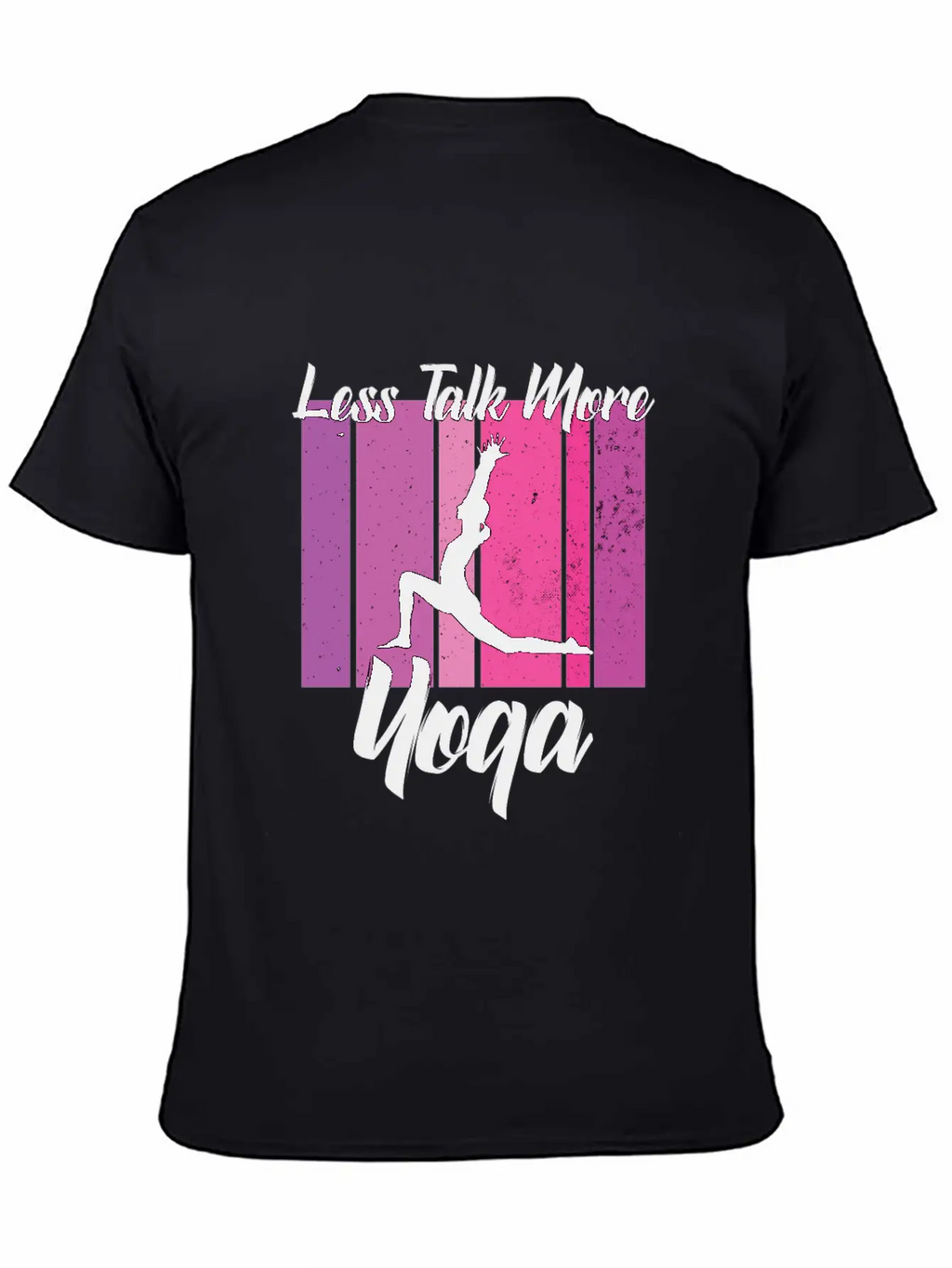 Less Talk More Yoga Unisex Short Sleeve Soft Cotton T-Shirt – Casual Everyday Wear