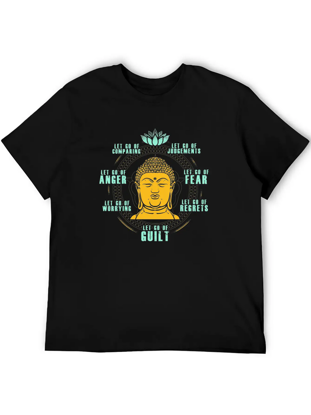 Let Go Anger Guilt Fear Comparing Judgements Stylish Everyday T-Shirt – Unisex Basic Cotton Tee