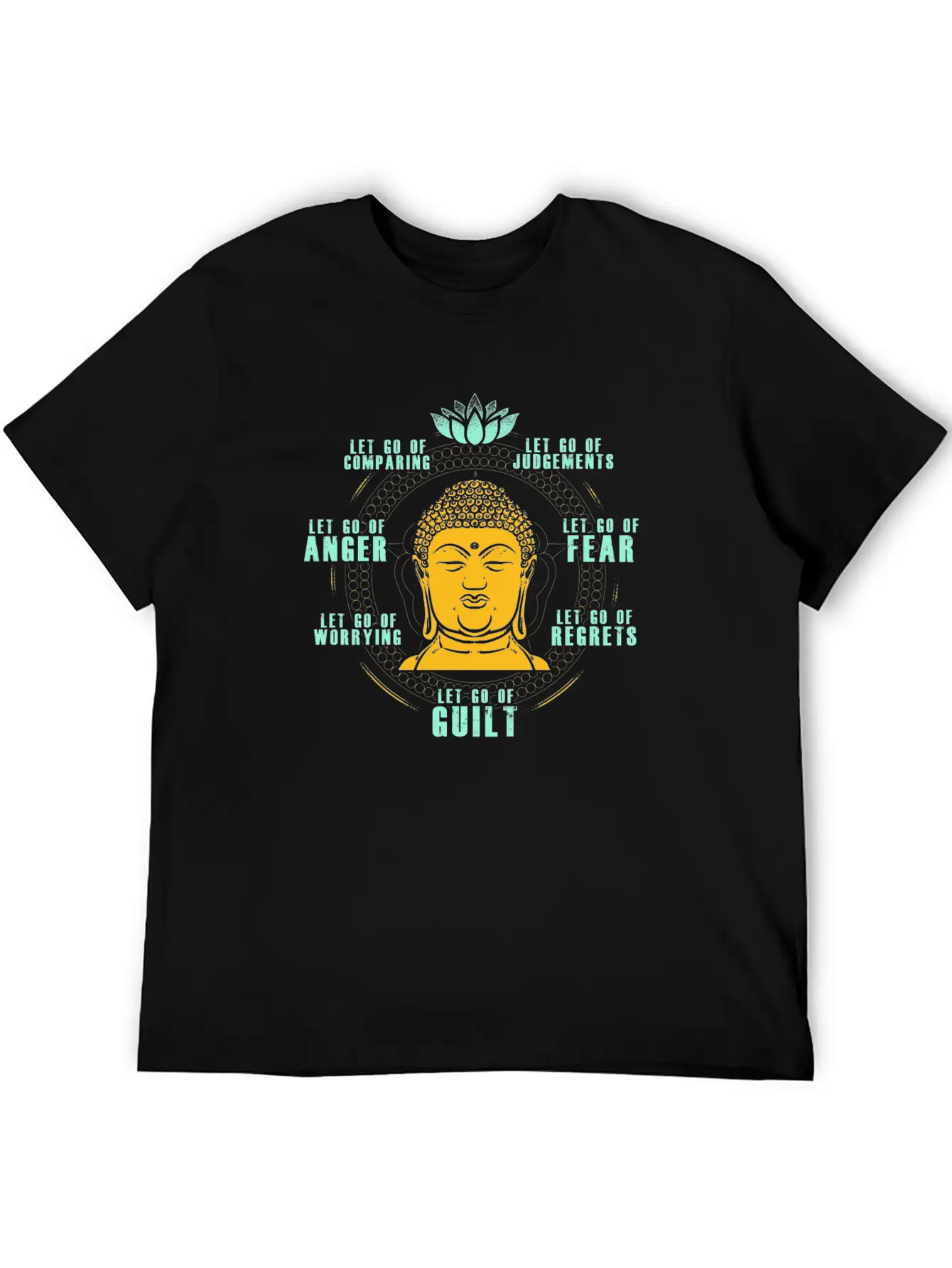 Let Go Anger Guilt Fear Comparing Judgements Stylish Everyday T-Shirt – Unisex Basic Cotton Tee