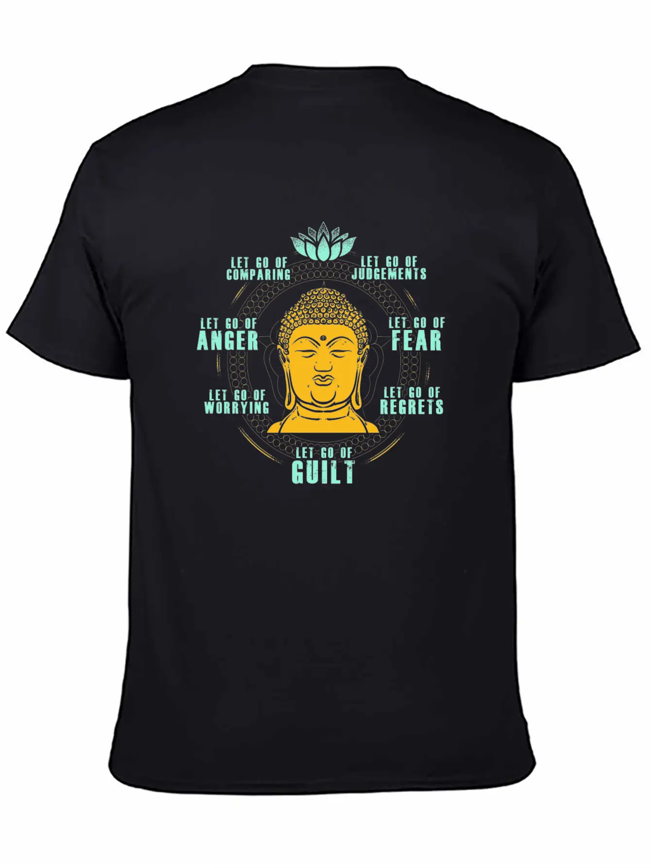 Let Go Anger Guilt Fear Comparing Judgements Stylish Everyday T-Shirt – Unisex Basic Cotton Tee