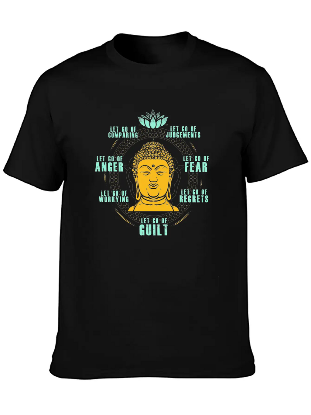 Let Go Anger Guilt Fear Comparing Judgements Stylish Everyday T-Shirt – Unisex Basic Cotton Tee