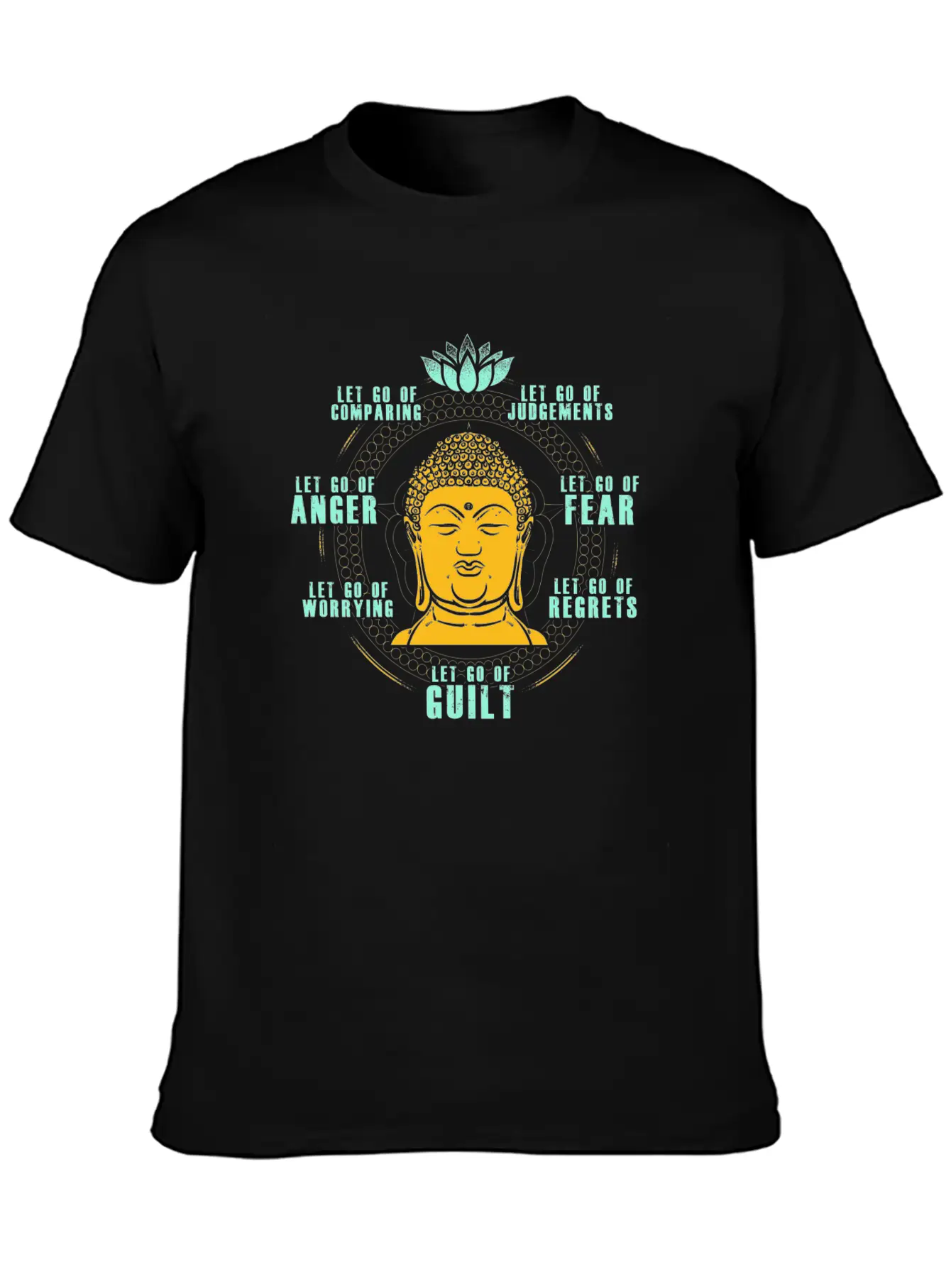 Let Go Anger Guilt Fear Comparing Judgements Stylish Everyday T-Shirt – Unisex Basic Cotton Tee