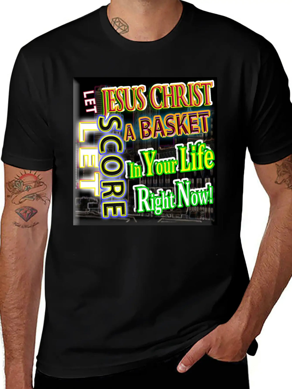 Let Jesus Christ Score A BASKET In Your Life 3 Unisex Short Sleeve Soft Cotton T-Shirt – Casual Everyday Wear